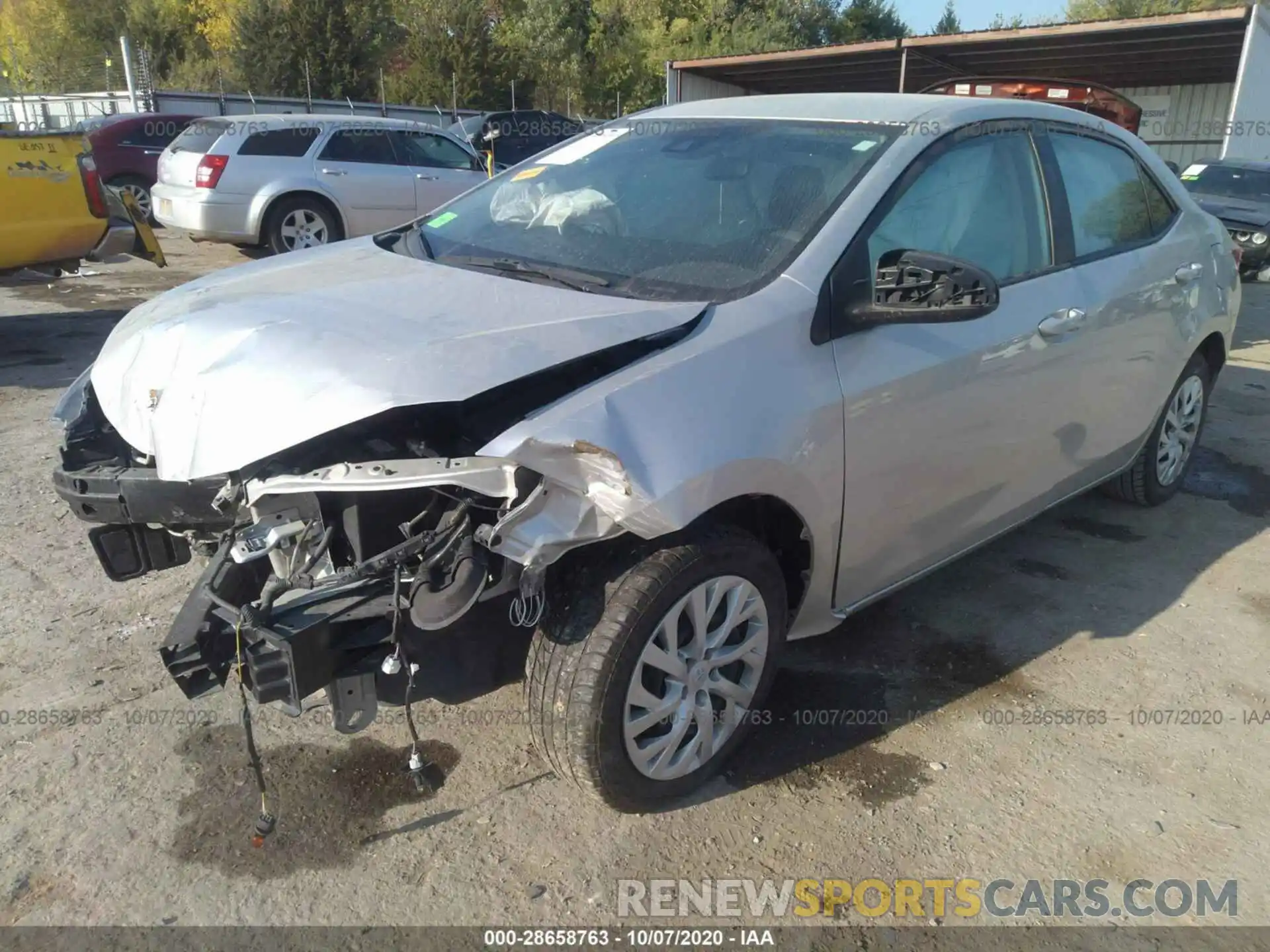 2 Photograph of a damaged car 5YFBURHEXKP876228 TOYOTA COROLLA 2019