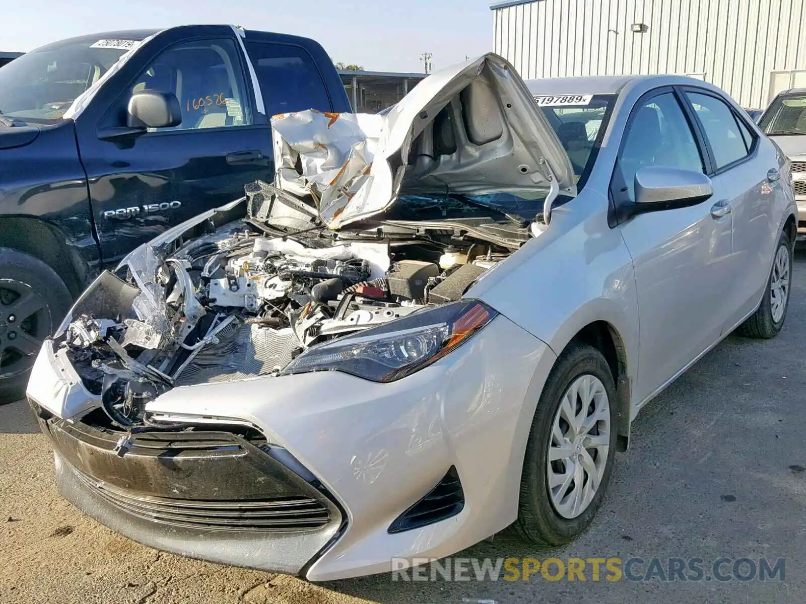 2 Photograph of a damaged car 5YFBURHEXKP876617 TOYOTA COROLLA 2019