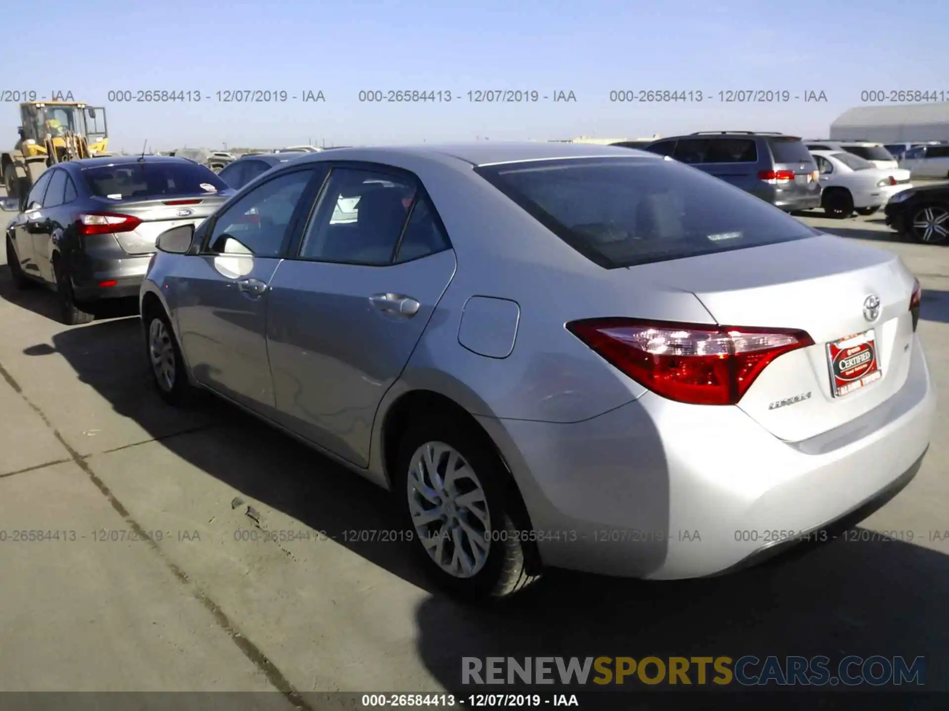 3 Photograph of a damaged car 5YFBURHEXKP876861 TOYOTA COROLLA 2019