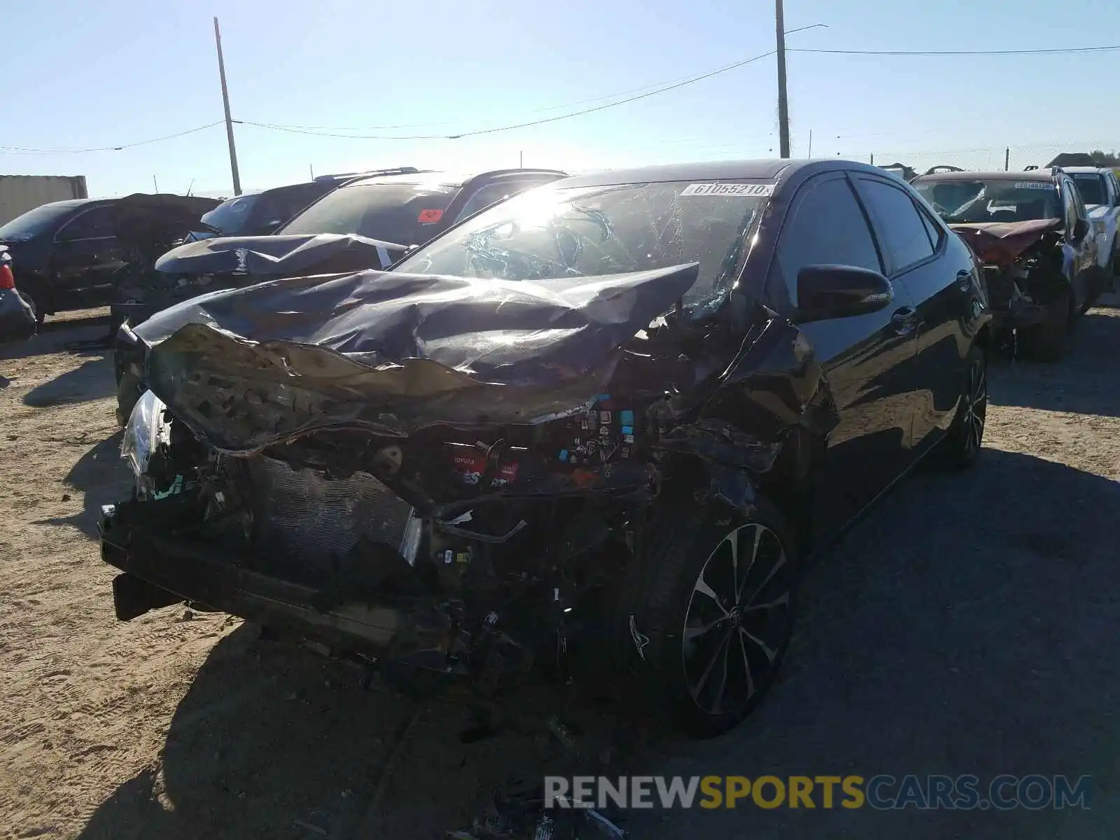 2 Photograph of a damaged car 5YFBURHEXKP877119 TOYOTA COROLLA 2019