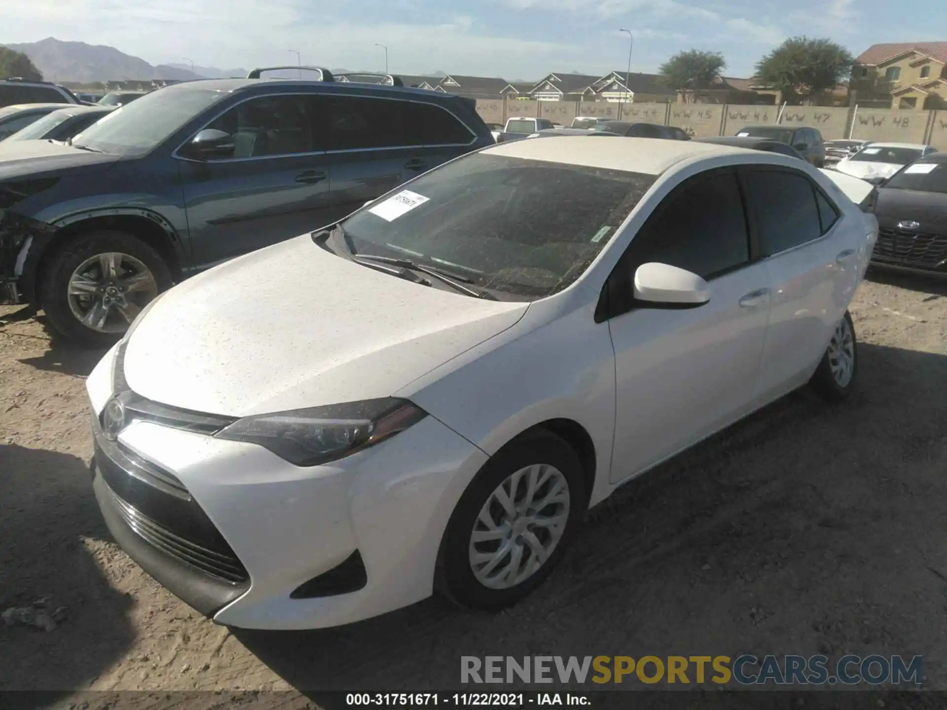 2 Photograph of a damaged car 5YFBURHEXKP877153 TOYOTA COROLLA 2019