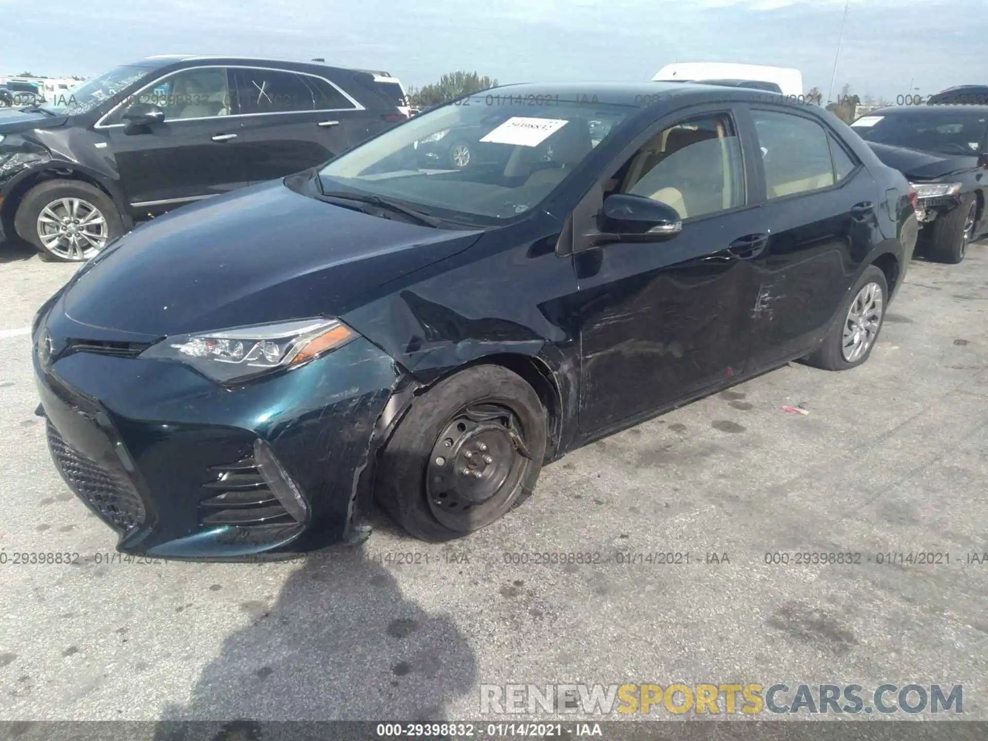 2 Photograph of a damaged car 5YFBURHEXKP877394 TOYOTA COROLLA 2019