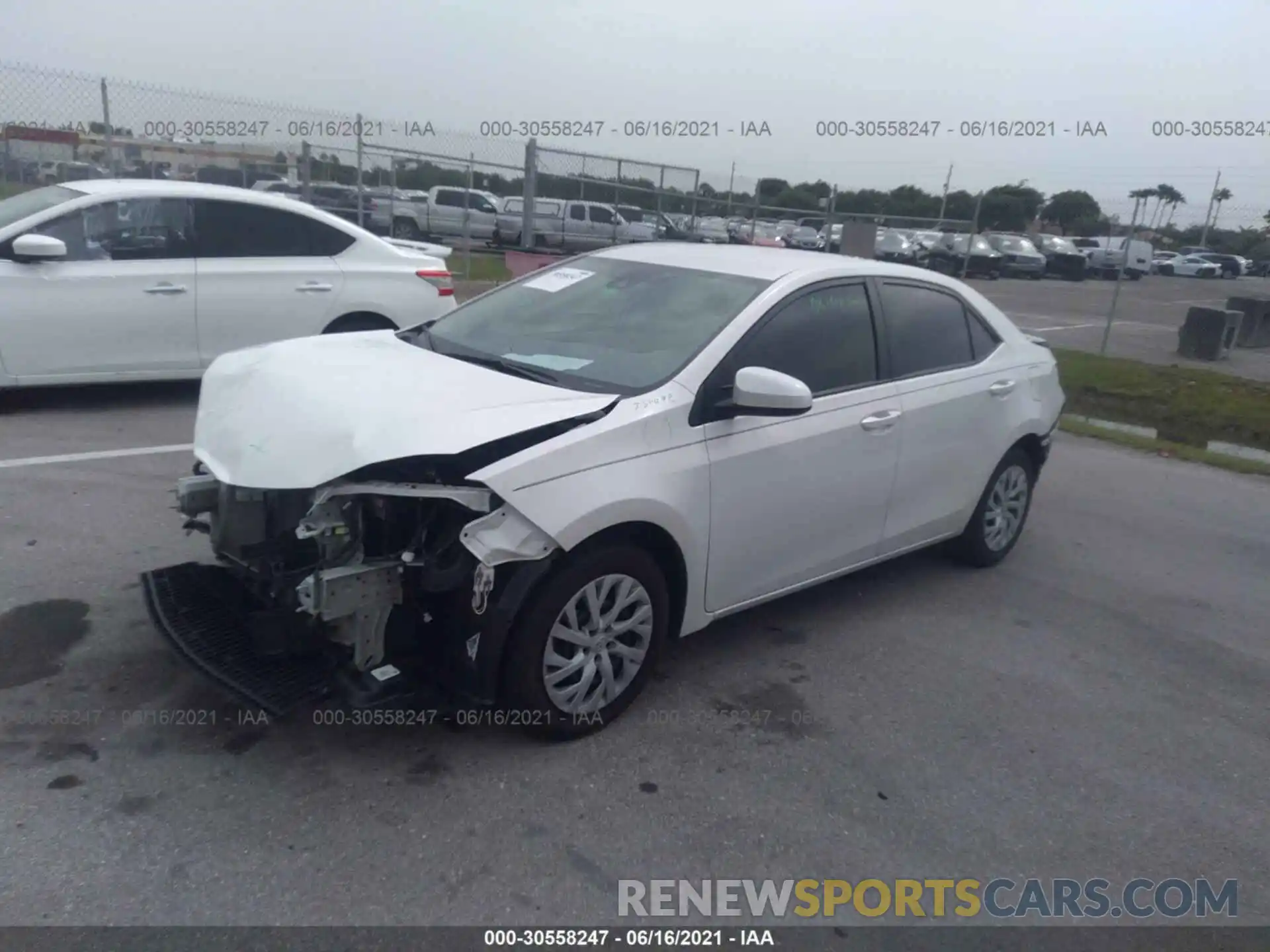 2 Photograph of a damaged car 5YFBURHEXKP877542 TOYOTA COROLLA 2019