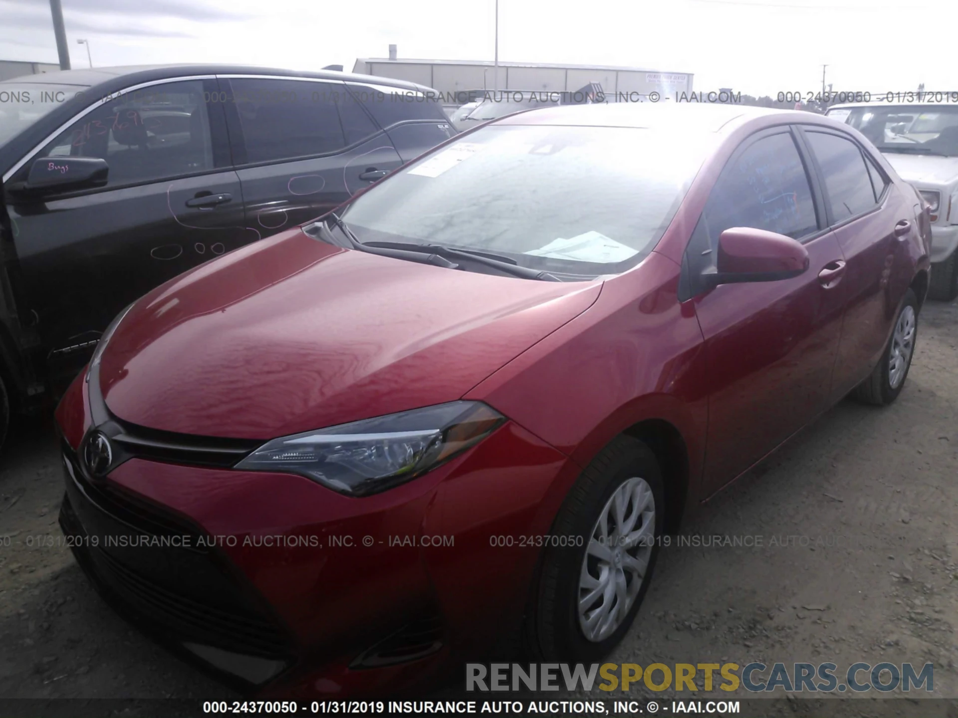 2 Photograph of a damaged car 5YFBURHEXKP877640 TOYOTA COROLLA 2019