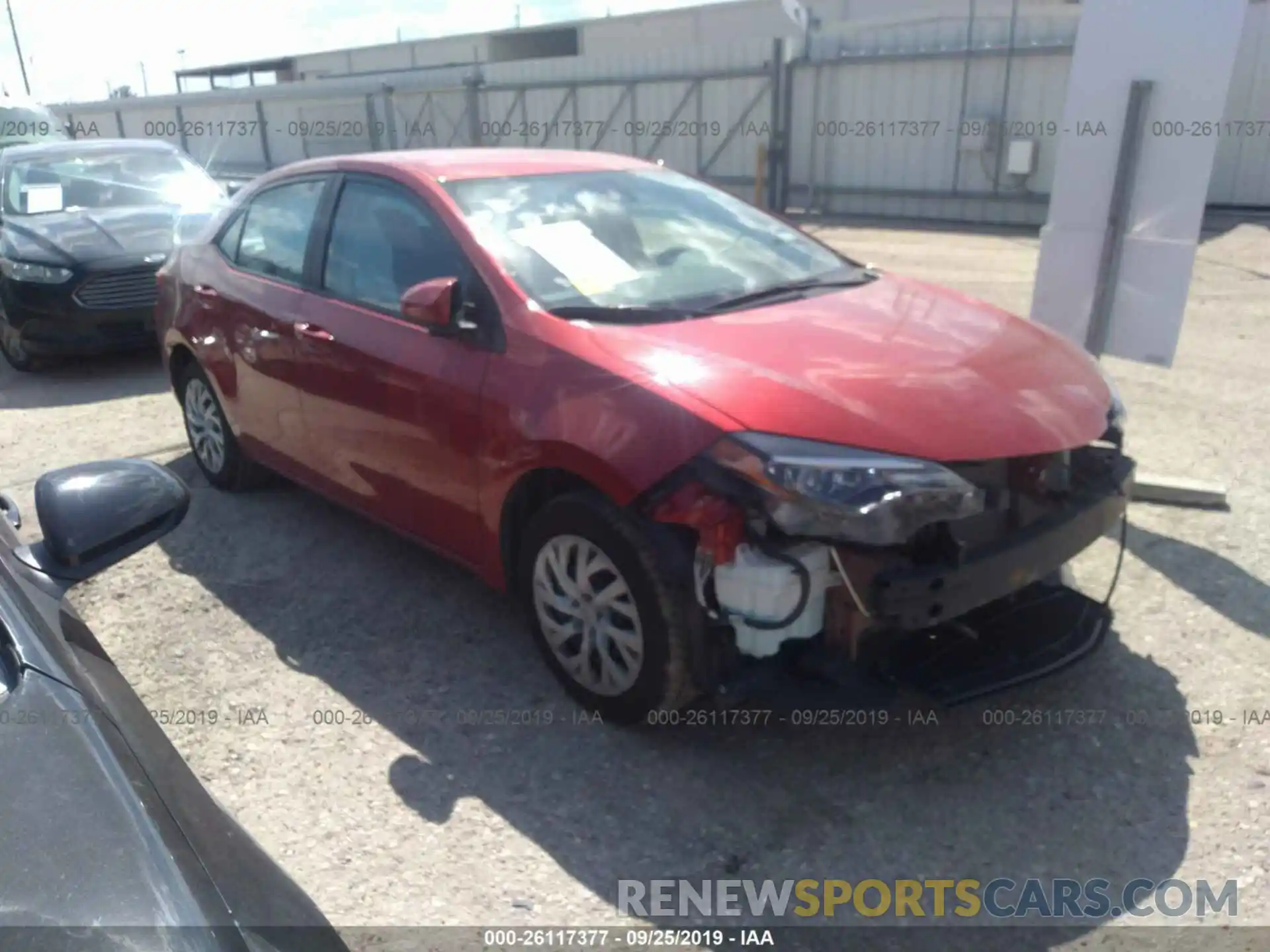 1 Photograph of a damaged car 5YFBURHEXKP877668 TOYOTA COROLLA 2019