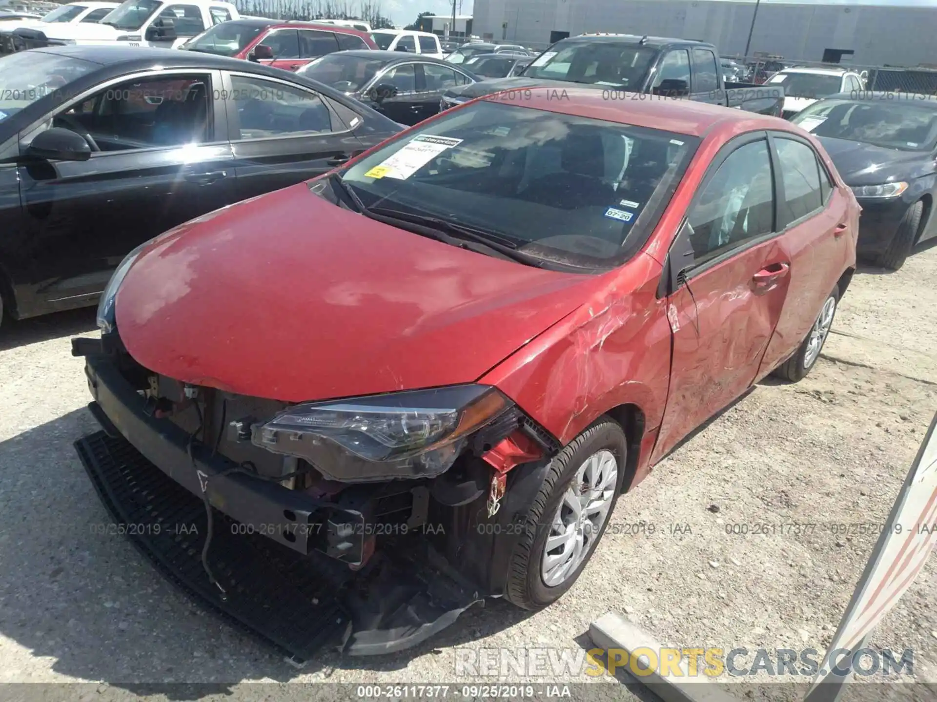 2 Photograph of a damaged car 5YFBURHEXKP877668 TOYOTA COROLLA 2019