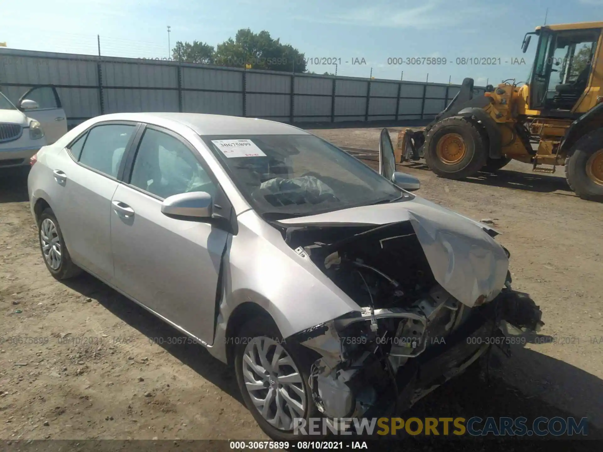 1 Photograph of a damaged car 5YFBURHEXKP877928 TOYOTA COROLLA 2019