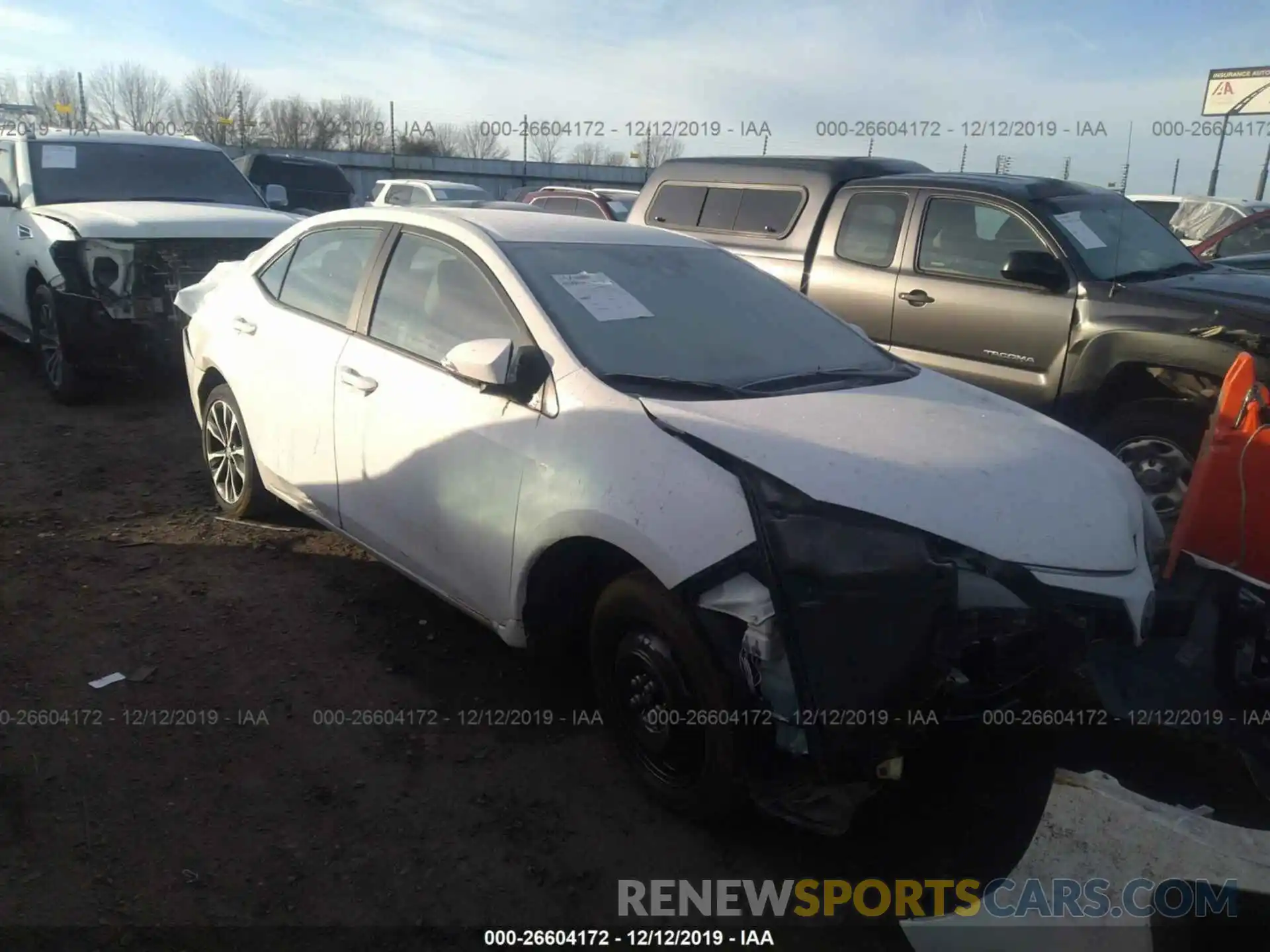 1 Photograph of a damaged car 5YFBURHEXKP878013 TOYOTA COROLLA 2019