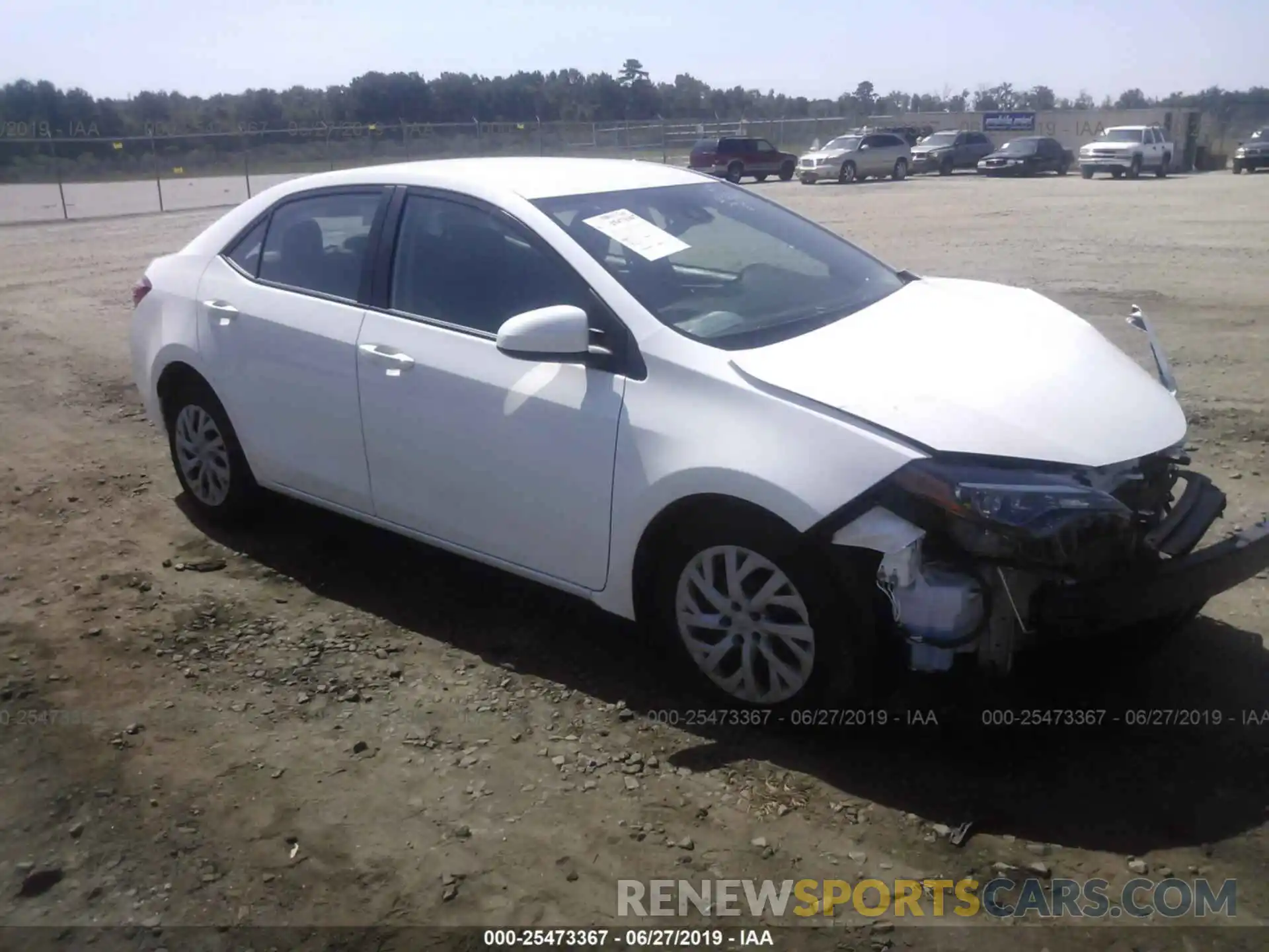 1 Photograph of a damaged car 5YFBURHEXKP878142 TOYOTA COROLLA 2019