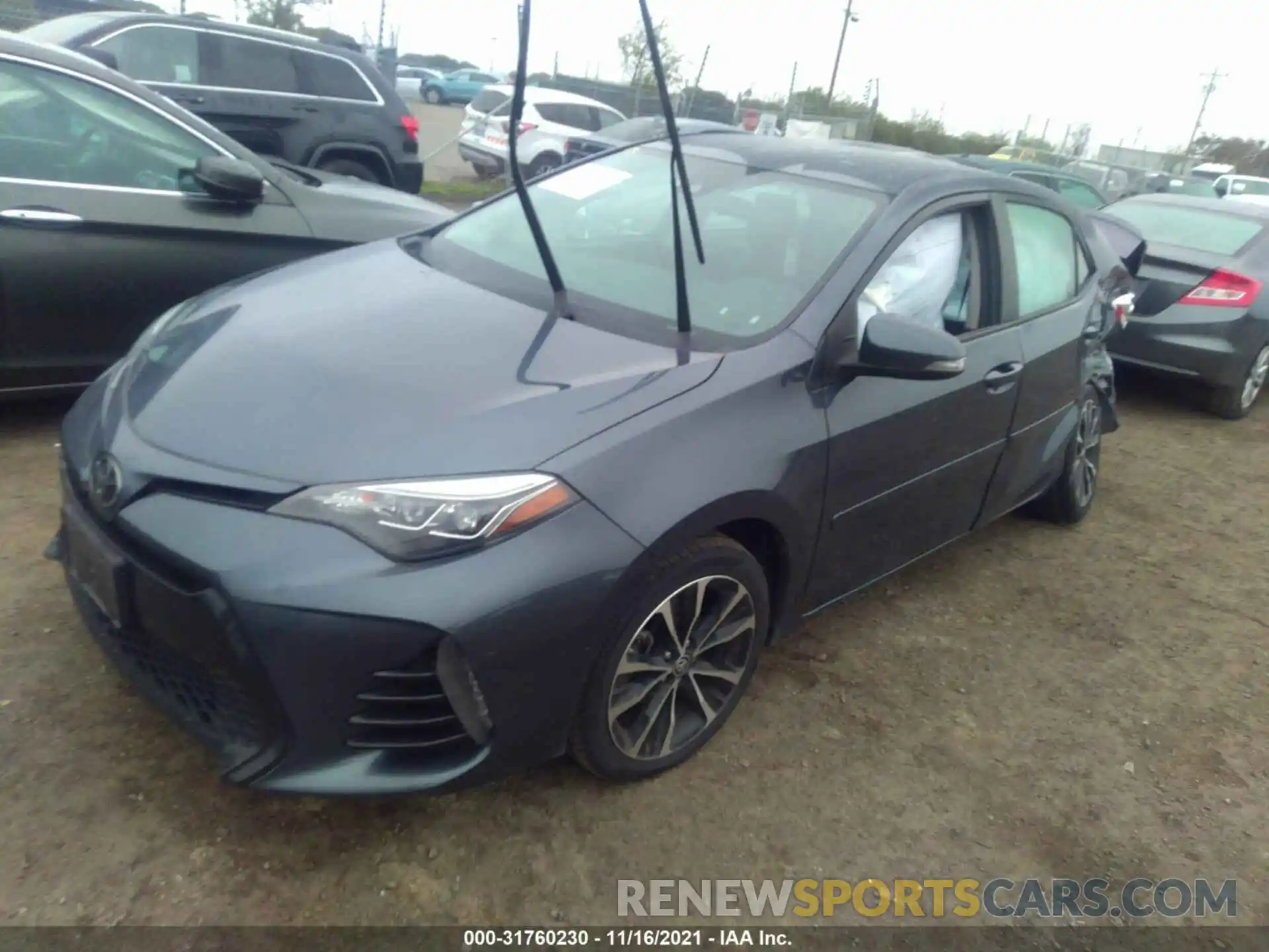 2 Photograph of a damaged car 5YFBURHEXKP878478 TOYOTA COROLLA 2019