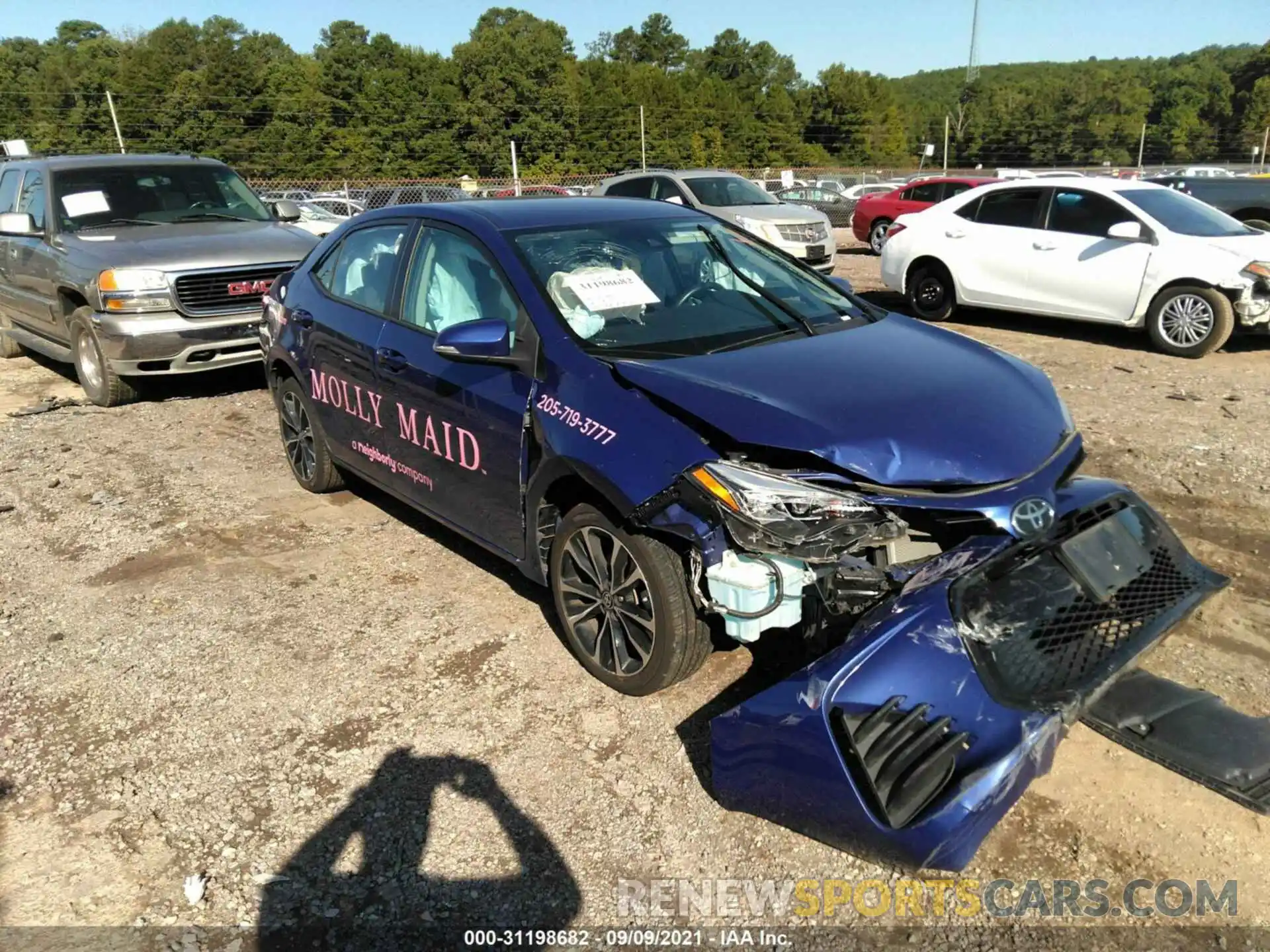 1 Photograph of a damaged car 5YFBURHEXKP879629 TOYOTA COROLLA 2019