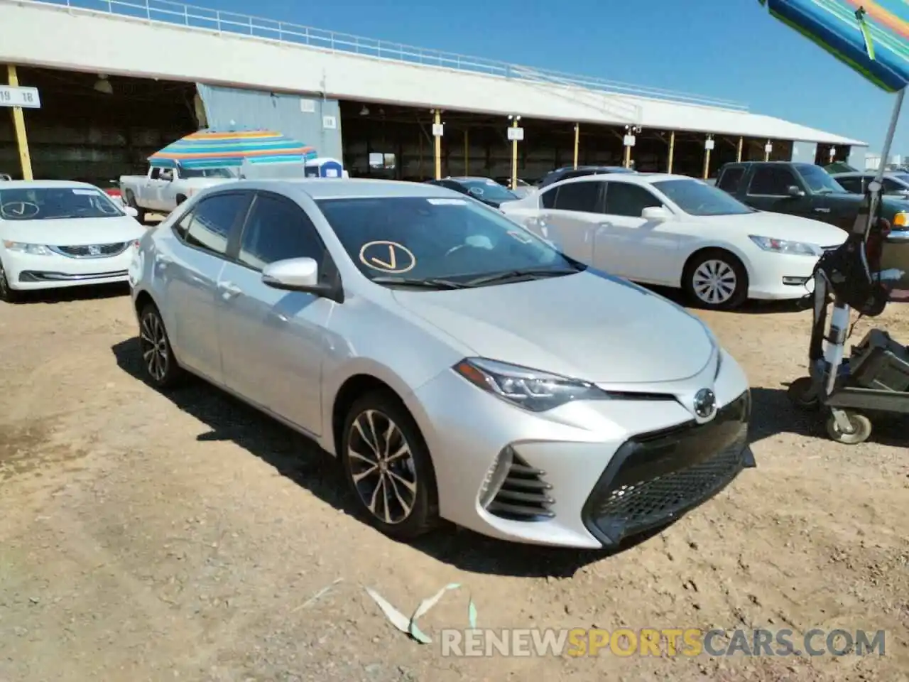 1 Photograph of a damaged car 5YFBURHEXKP879632 TOYOTA COROLLA 2019