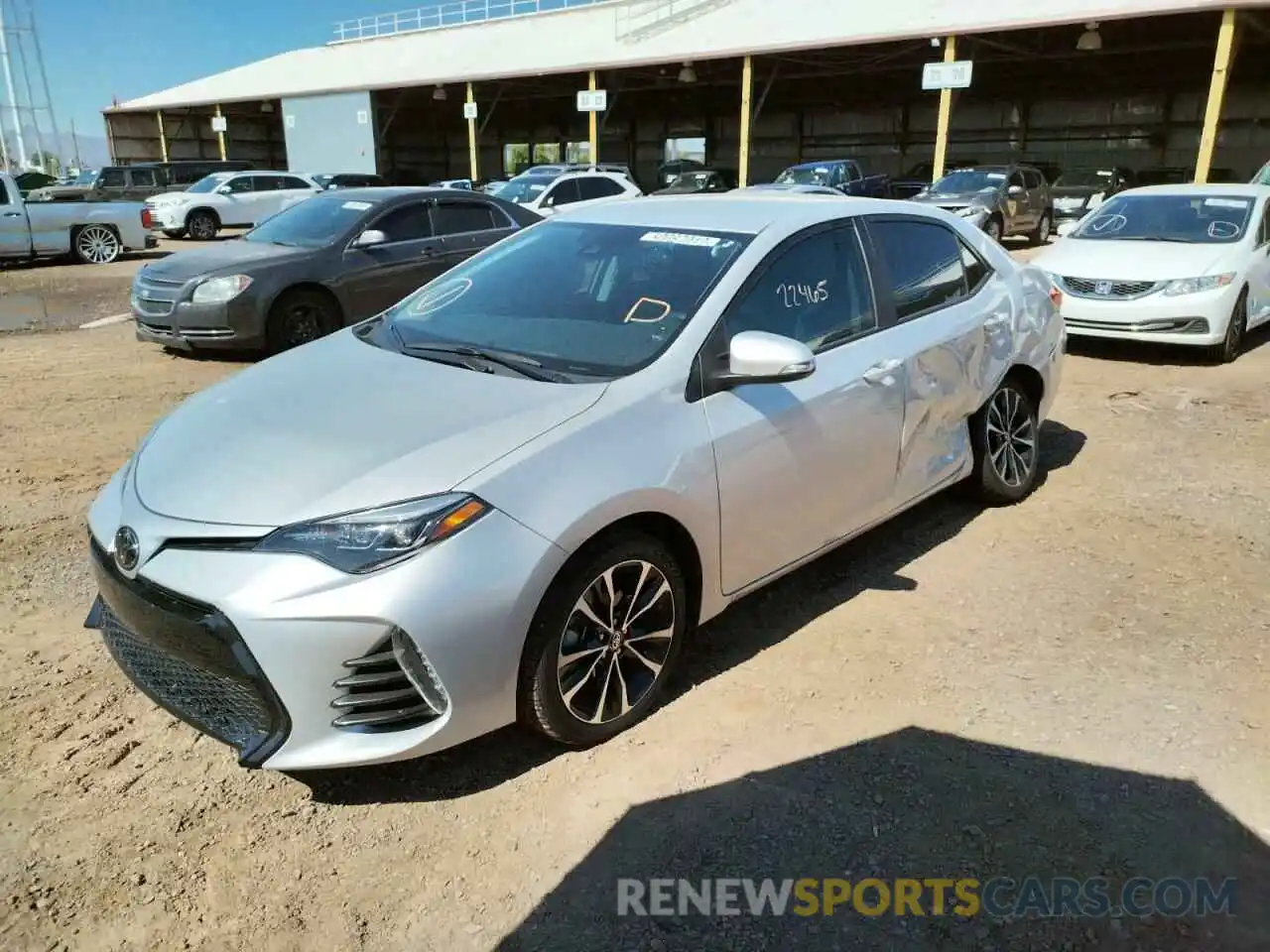 2 Photograph of a damaged car 5YFBURHEXKP879632 TOYOTA COROLLA 2019