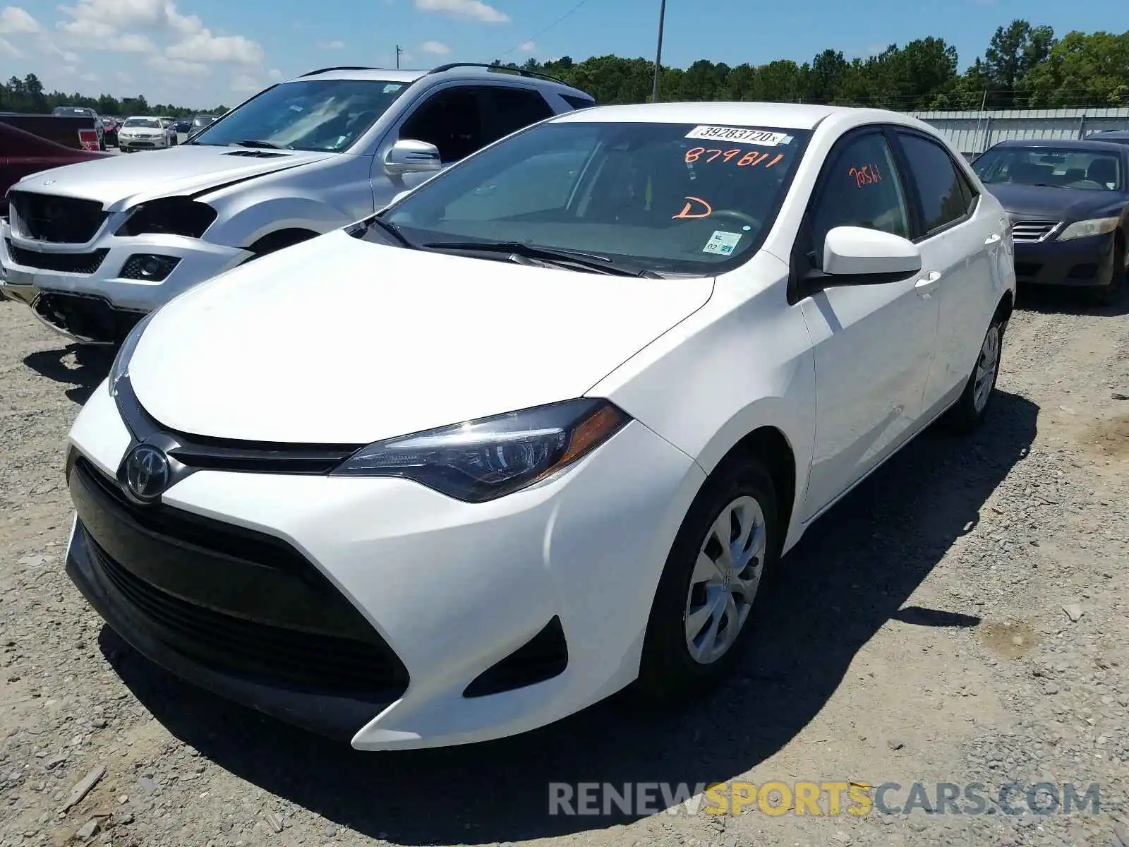 2 Photograph of a damaged car 5YFBURHEXKP879811 TOYOTA COROLLA 2019