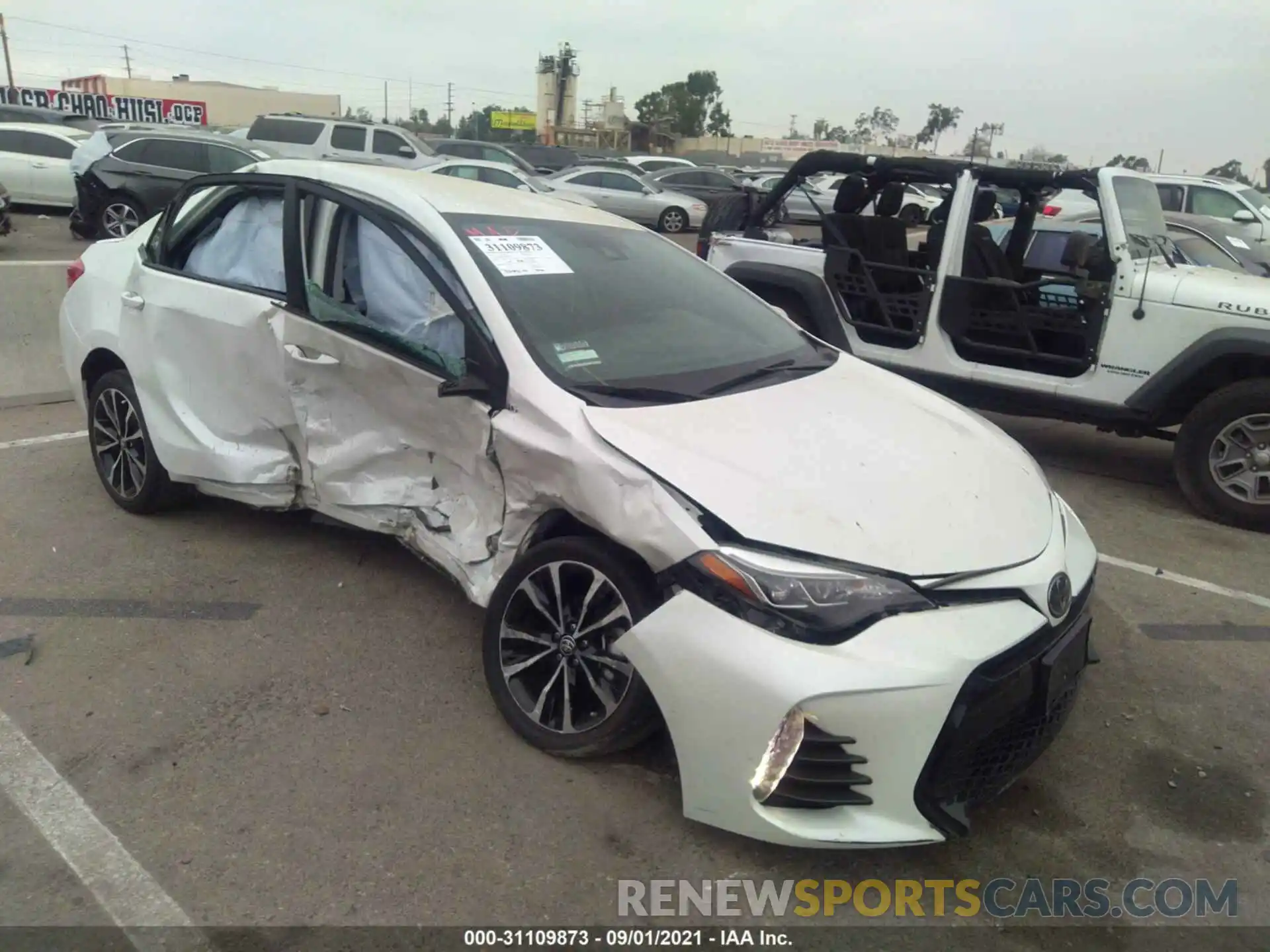 1 Photograph of a damaged car 5YFBURHEXKP880120 TOYOTA COROLLA 2019