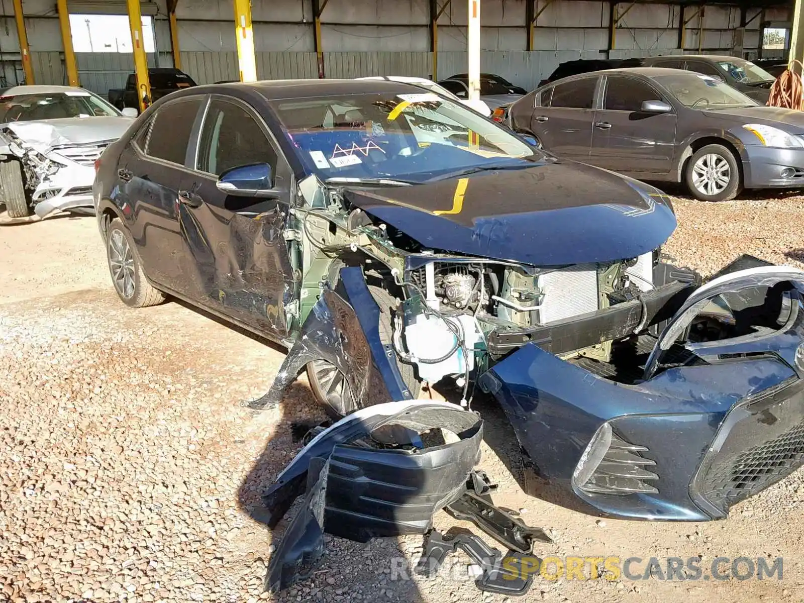 1 Photograph of a damaged car 5YFBURHEXKP880196 TOYOTA COROLLA 2019