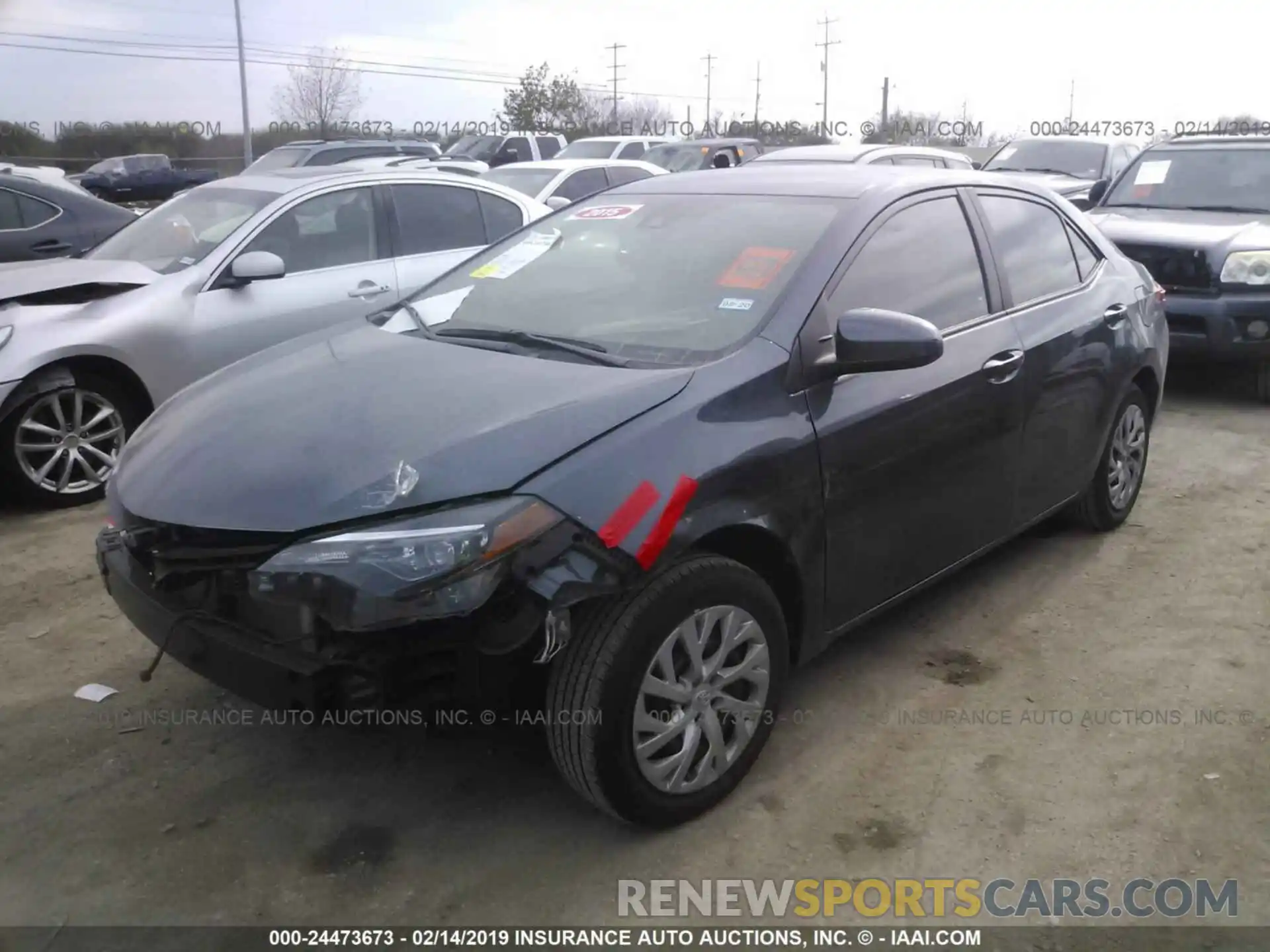 2 Photograph of a damaged car 5YFBURHEXKP880912 TOYOTA COROLLA 2019