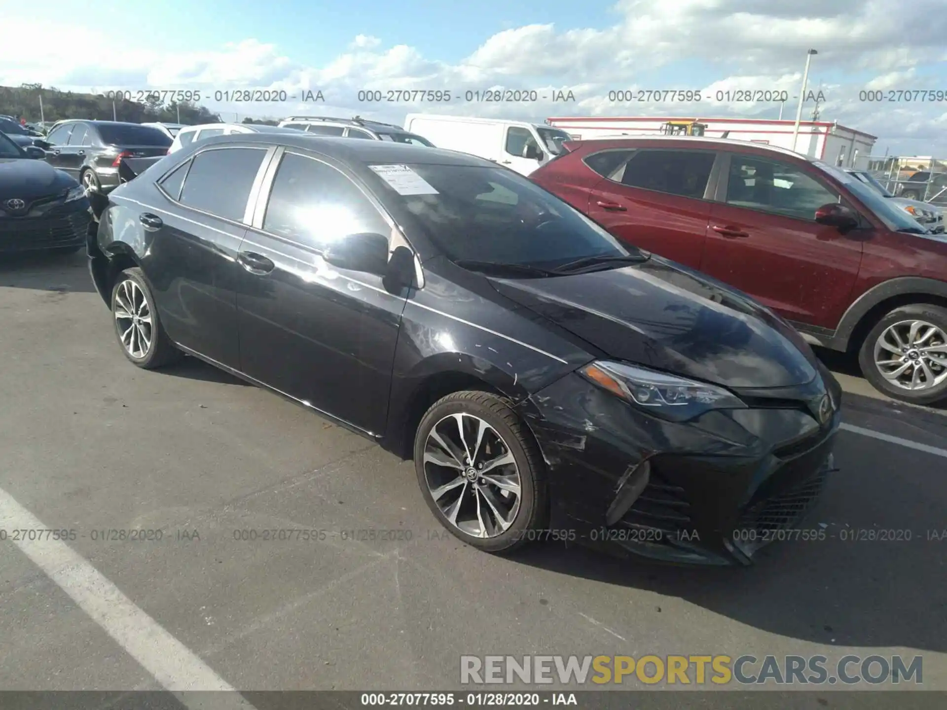 1 Photograph of a damaged car 5YFBURHEXKP881896 TOYOTA COROLLA 2019