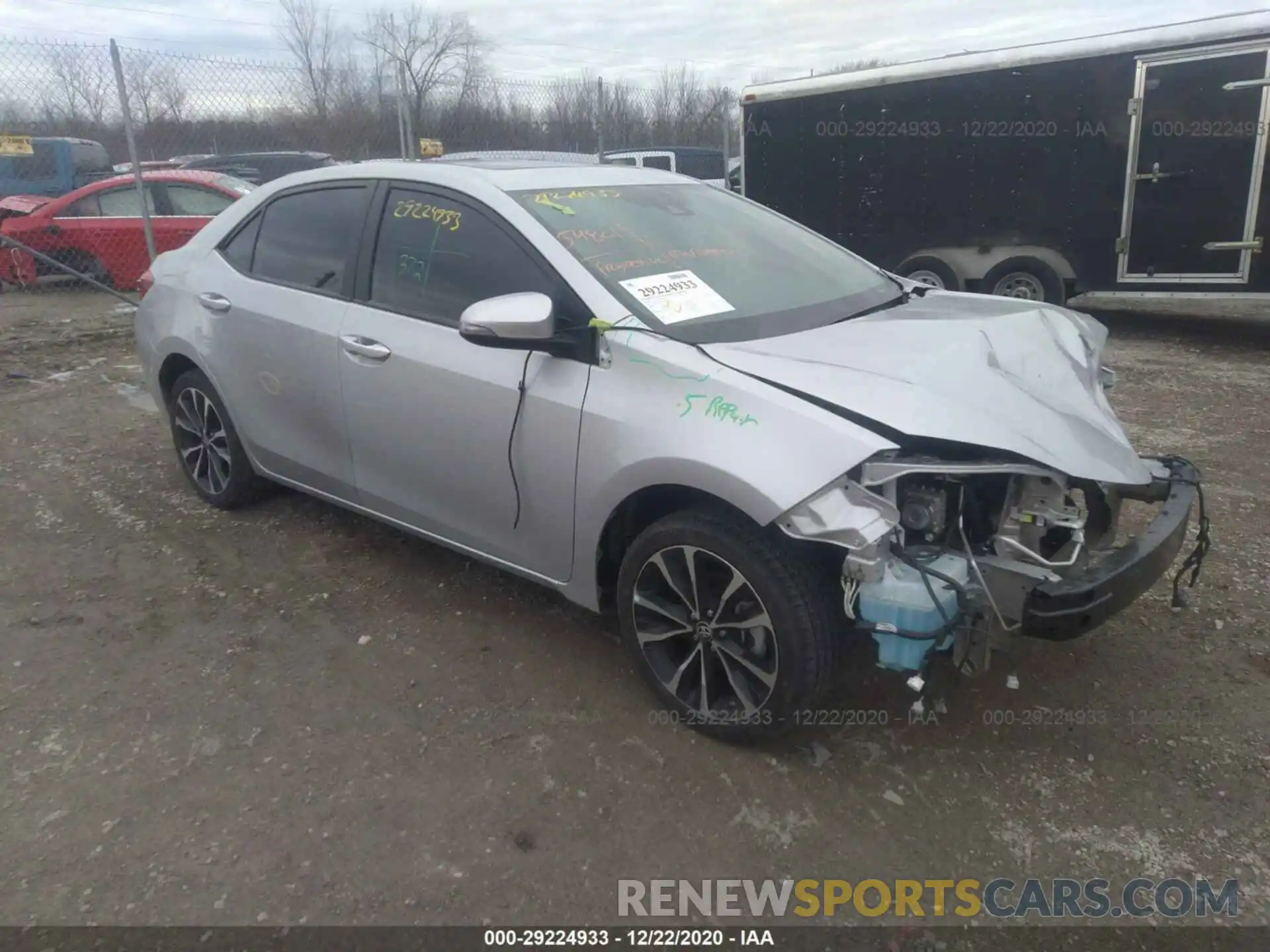 1 Photograph of a damaged car 5YFBURHEXKP882627 TOYOTA COROLLA 2019