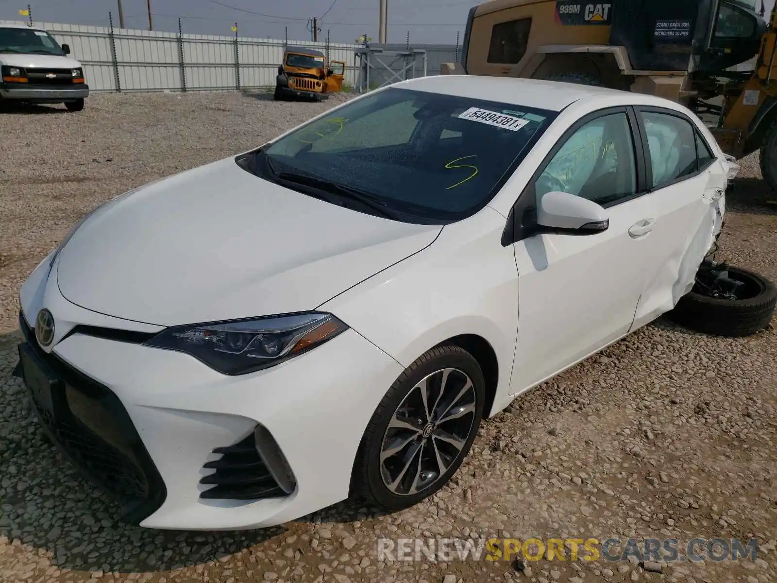 2 Photograph of a damaged car 5YFBURHEXKP883129 TOYOTA COROLLA 2019