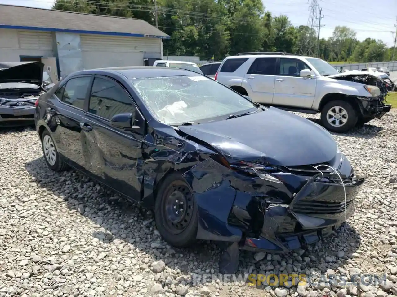 1 Photograph of a damaged car 5YFBURHEXKP884491 TOYOTA COROLLA 2019