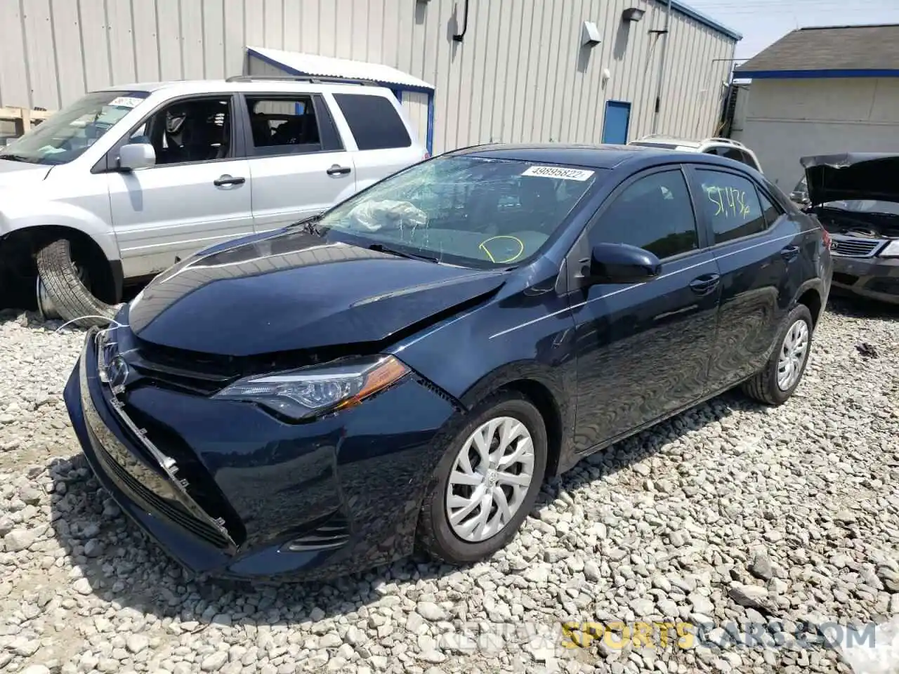 2 Photograph of a damaged car 5YFBURHEXKP884491 TOYOTA COROLLA 2019