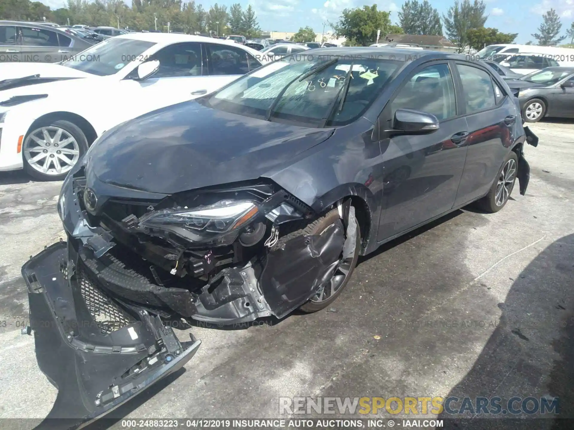 2 Photograph of a damaged car 5YFBURHEXKP885107 TOYOTA COROLLA 2019