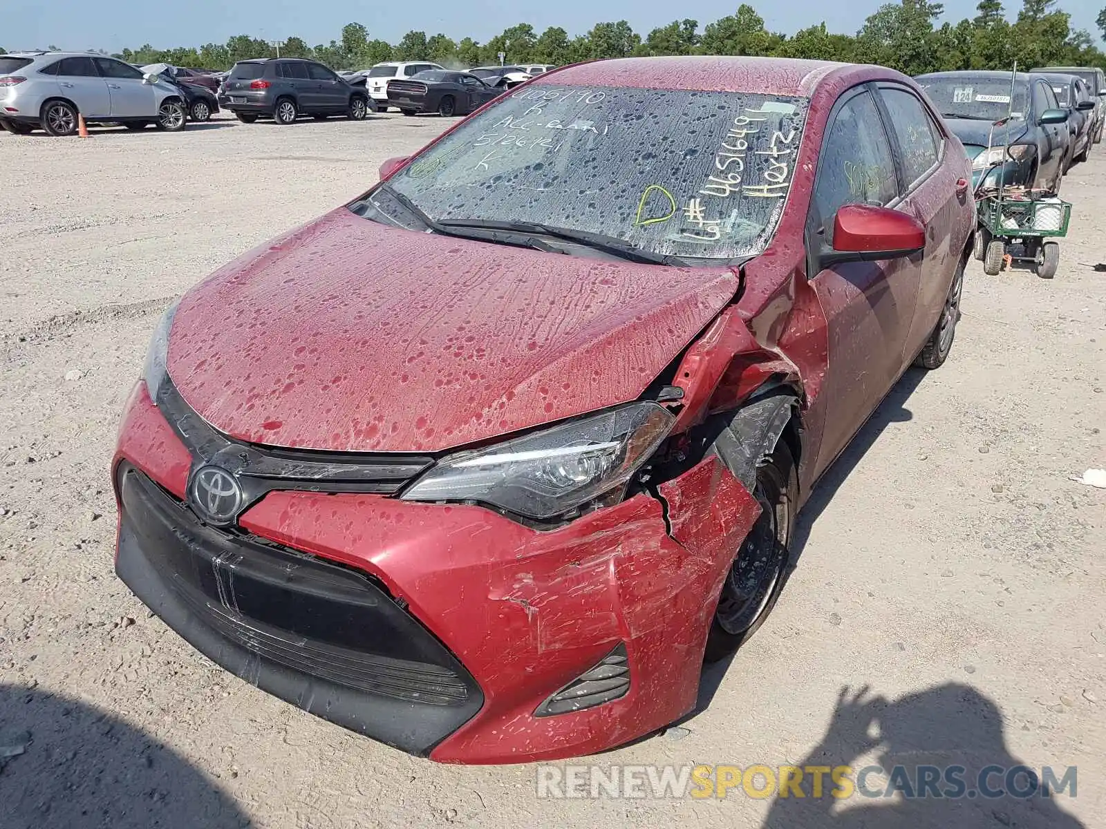 2 Photograph of a damaged car 5YFBURHEXKP885432 TOYOTA COROLLA 2019