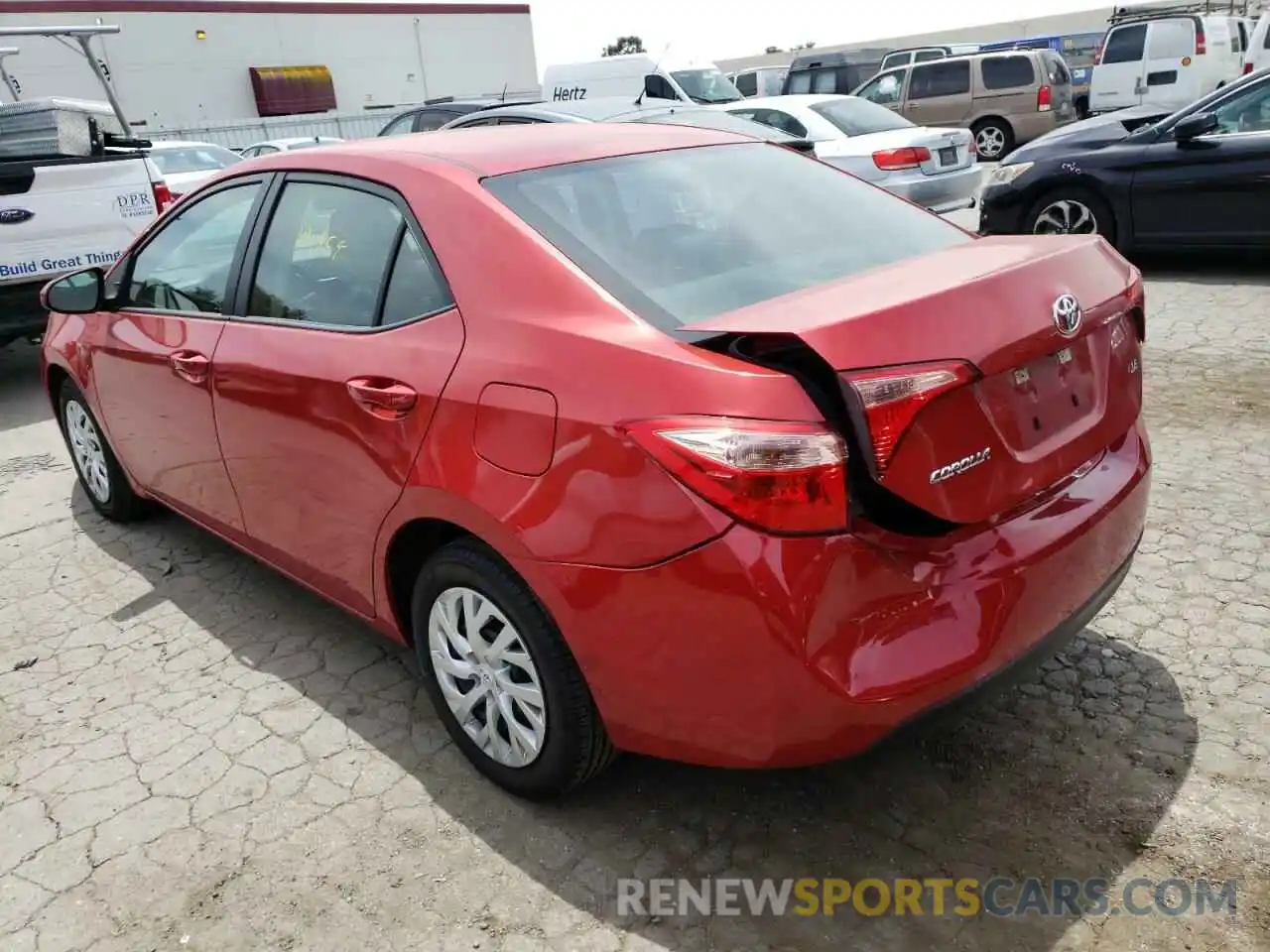 3 Photograph of a damaged car 5YFBURHEXKP887052 TOYOTA COROLLA 2019