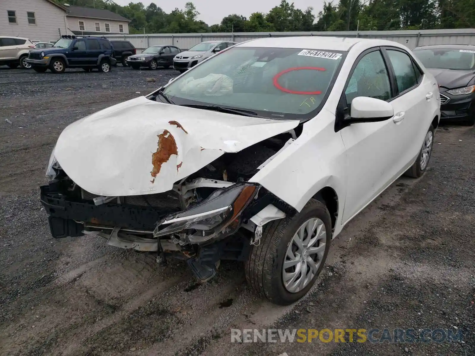 2 Photograph of a damaged car 5YFBURHEXKP887732 TOYOTA COROLLA 2019