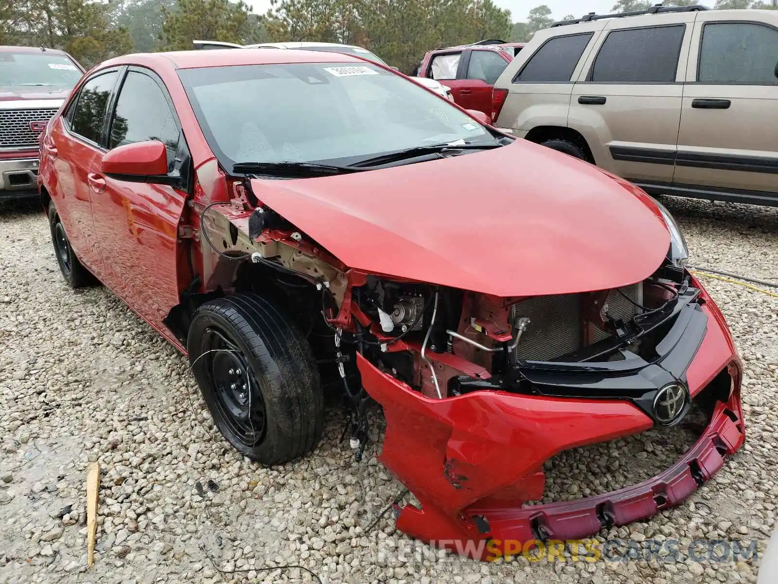 1 Photograph of a damaged car 5YFBURHEXKP888427 TOYOTA COROLLA 2019