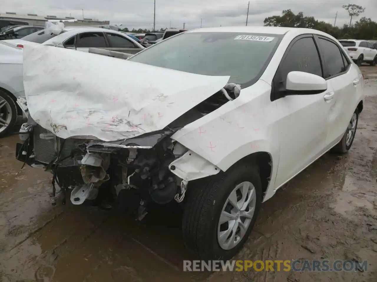 2 Photograph of a damaged car 5YFBURHEXKP889173 TOYOTA COROLLA 2019