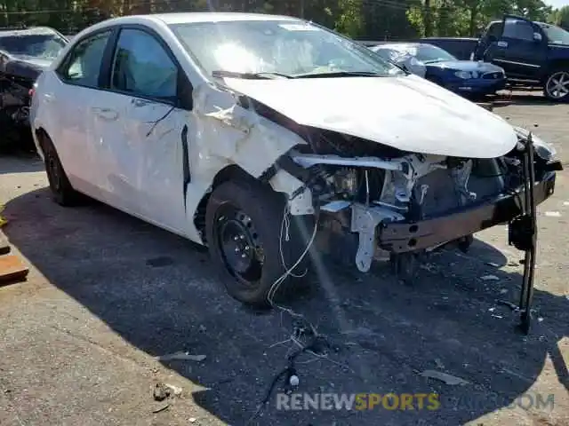 1 Photograph of a damaged car 5YFBURHEXKP889402 TOYOTA COROLLA 2019