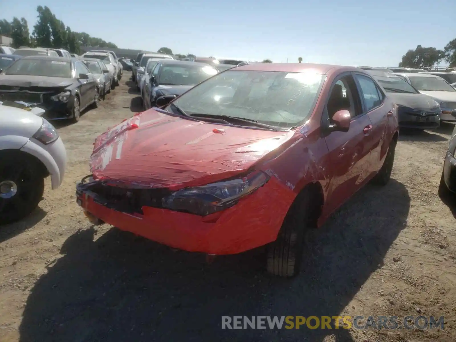 2 Photograph of a damaged car 5YFBURHEXKP889769 TOYOTA COROLLA 2019