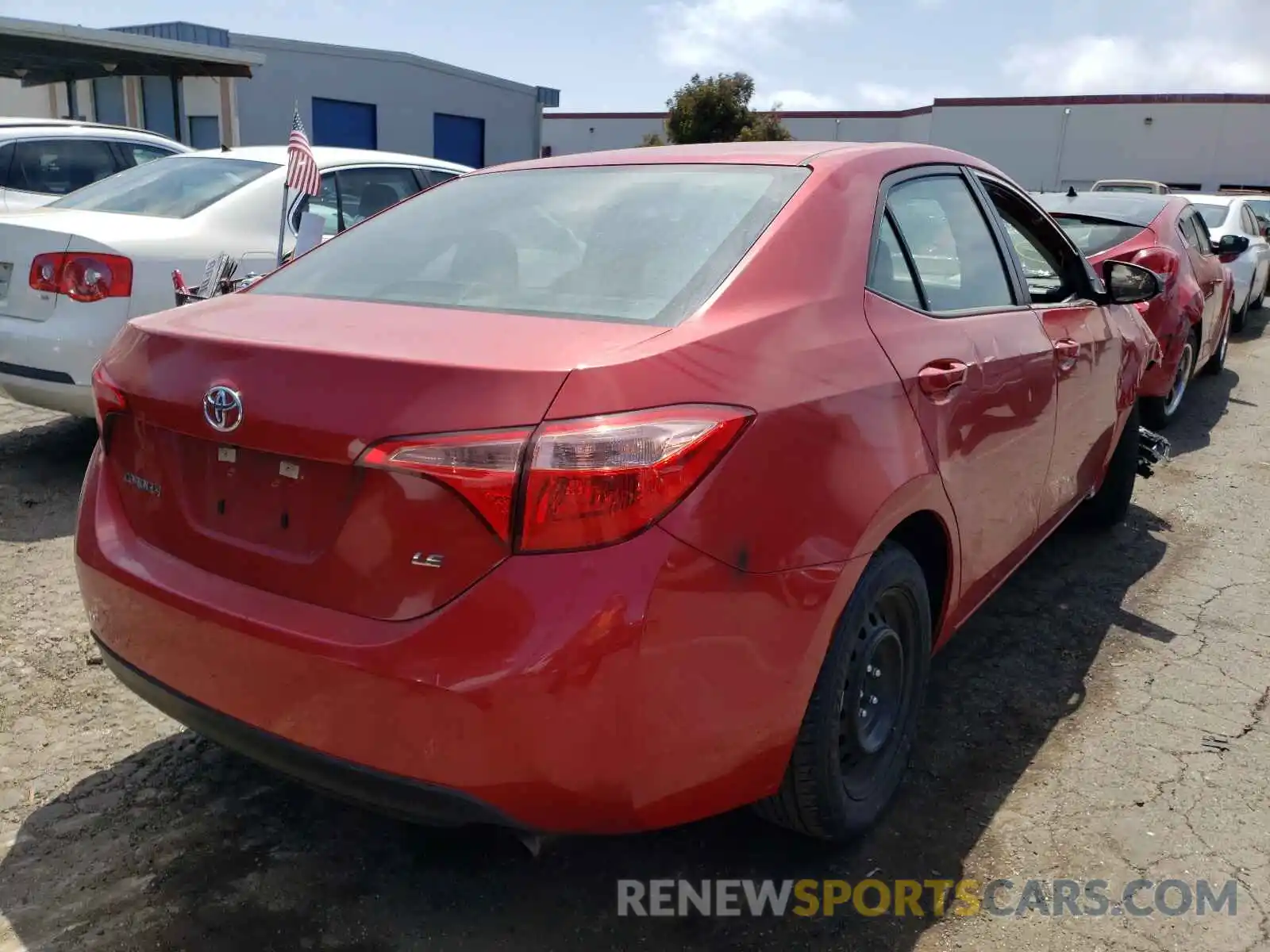 4 Photograph of a damaged car 5YFBURHEXKP889769 TOYOTA COROLLA 2019