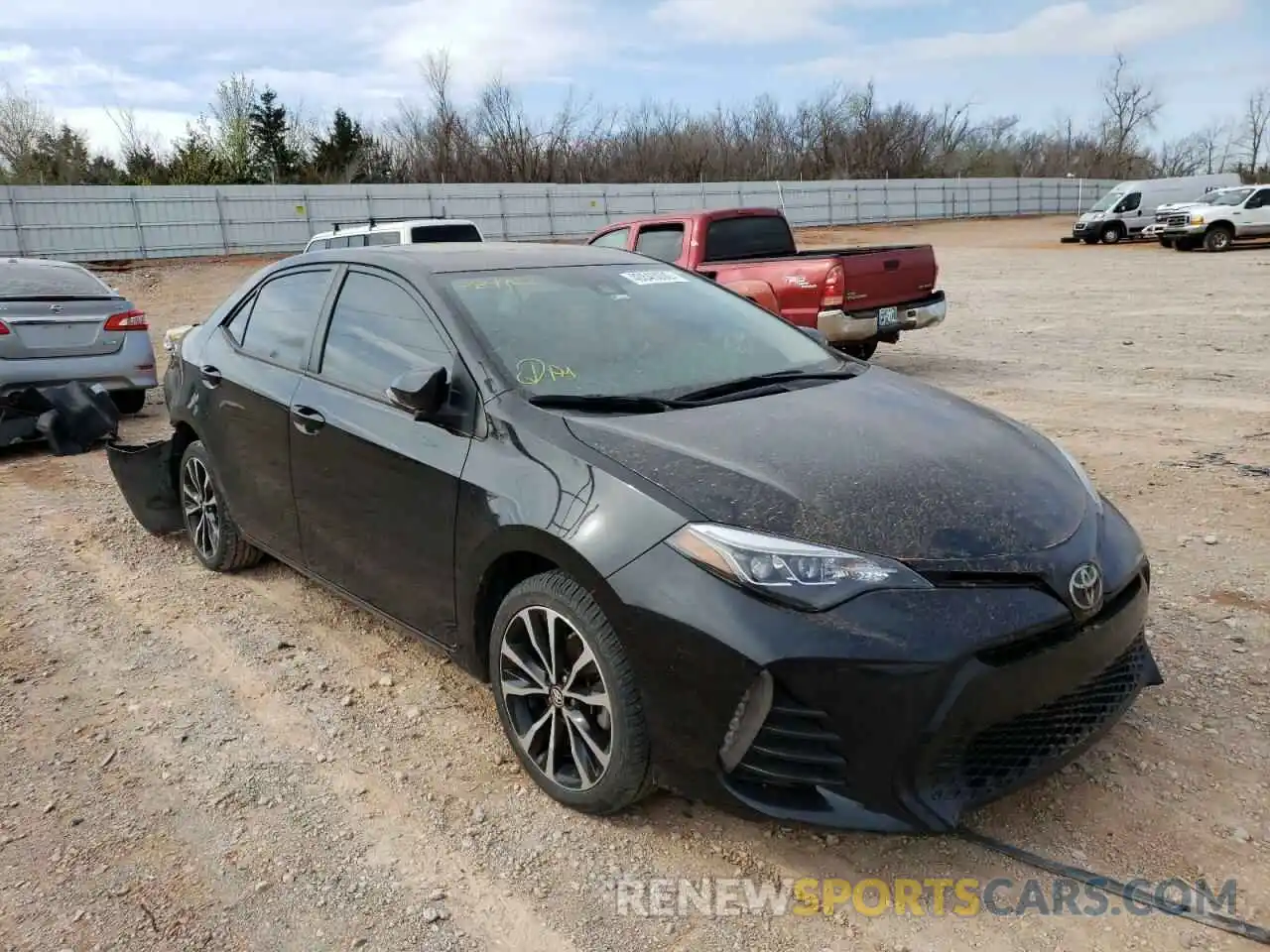 1 Photograph of a damaged car 5YFBURHEXKP889982 TOYOTA COROLLA 2019