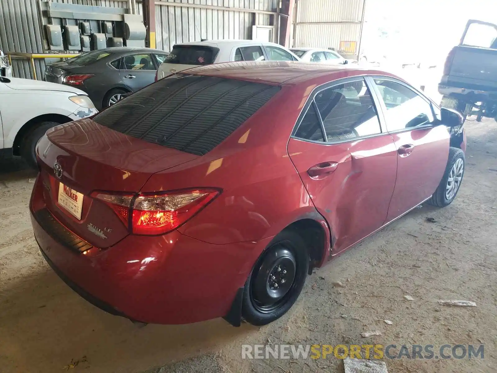 4 Photograph of a damaged car 5YFBURHEXKP890341 TOYOTA COROLLA 2019