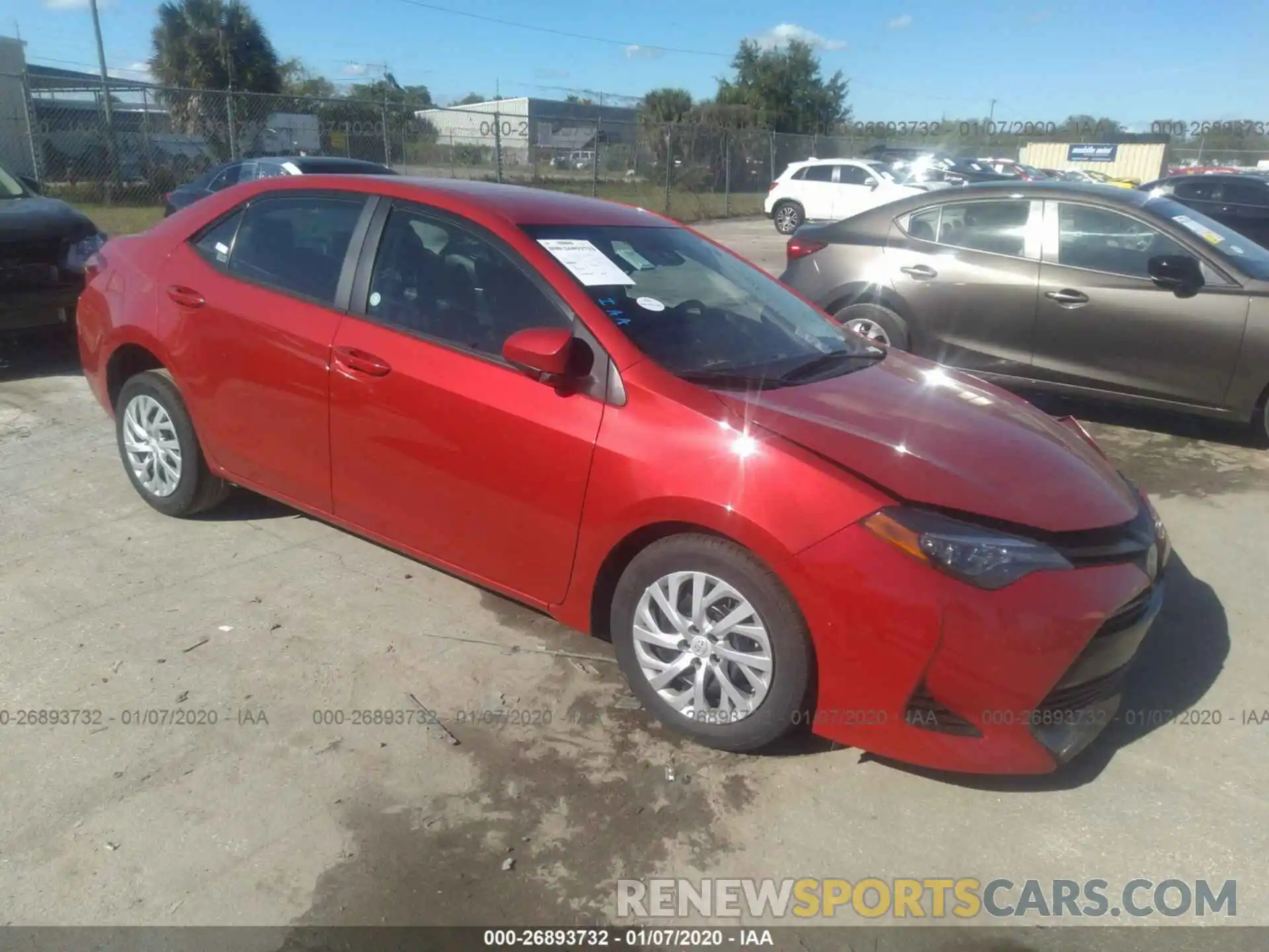 1 Photograph of a damaged car 5YFBURHEXKP891490 TOYOTA COROLLA 2019