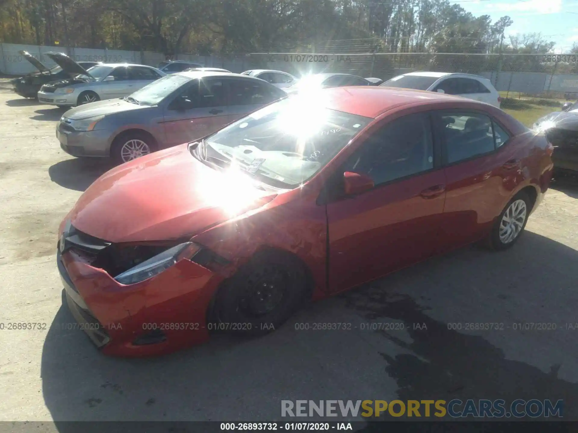 2 Photograph of a damaged car 5YFBURHEXKP891490 TOYOTA COROLLA 2019