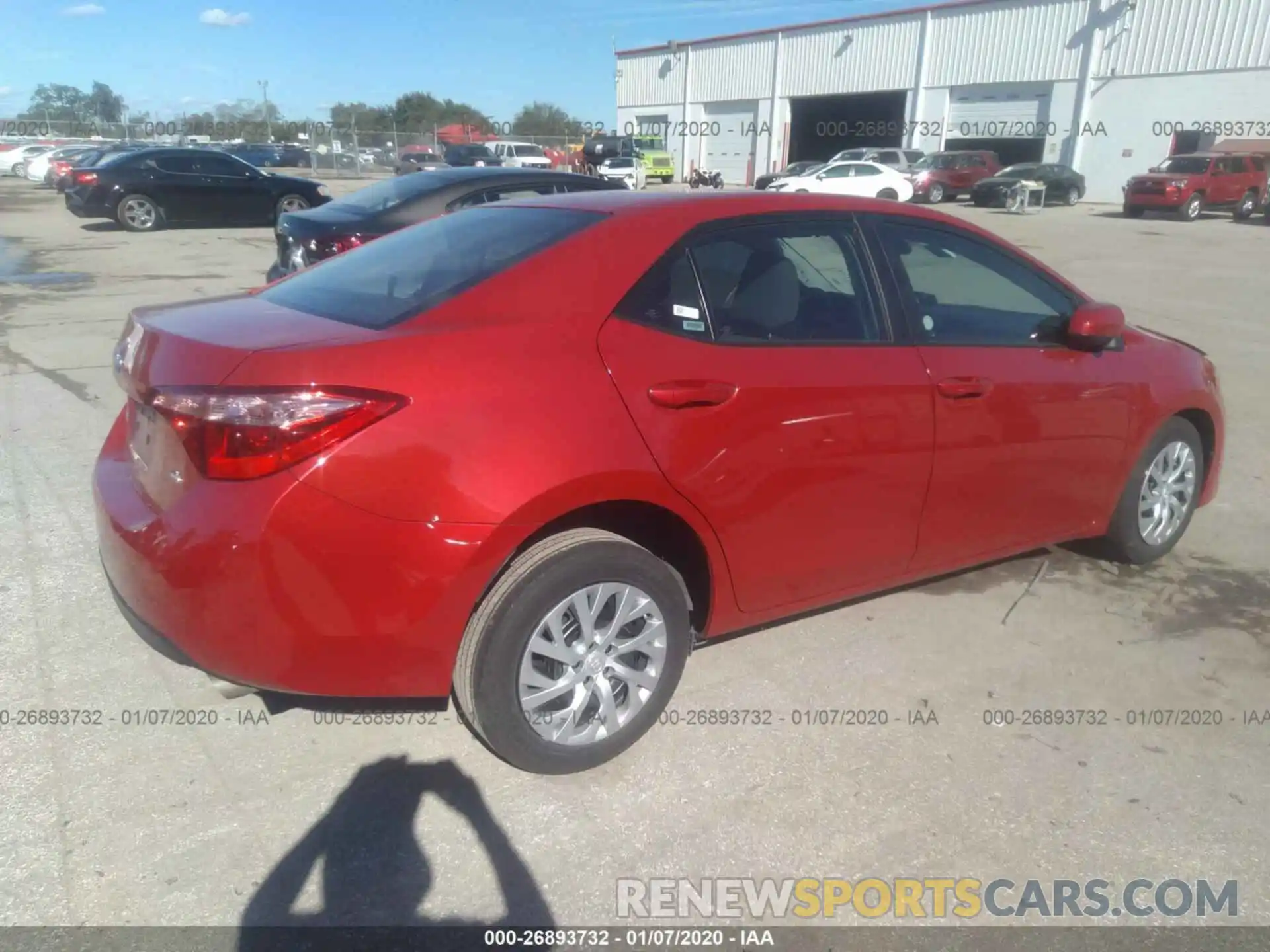 4 Photograph of a damaged car 5YFBURHEXKP891490 TOYOTA COROLLA 2019