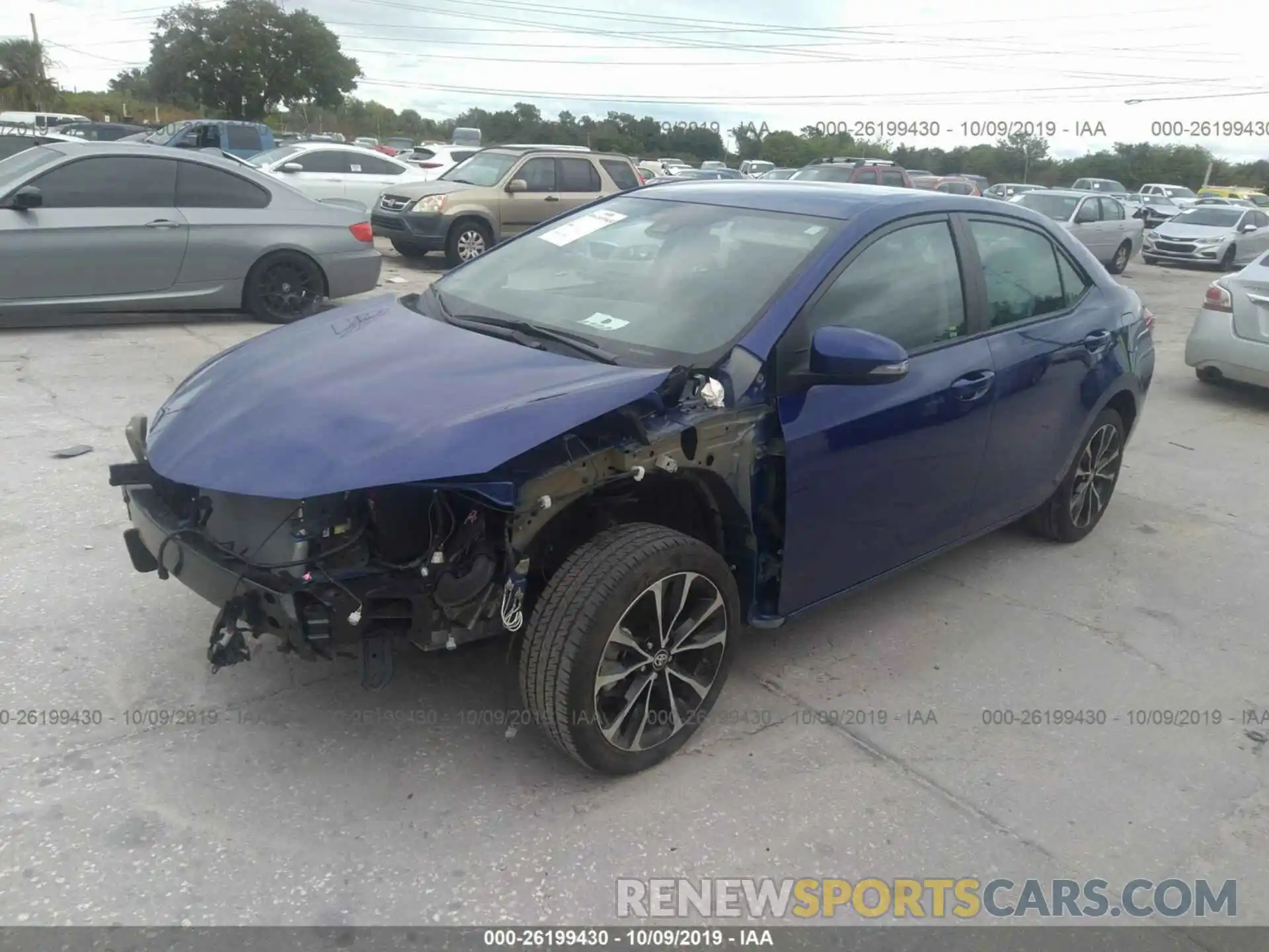 2 Photograph of a damaged car 5YFBURHEXKP891778 TOYOTA COROLLA 2019