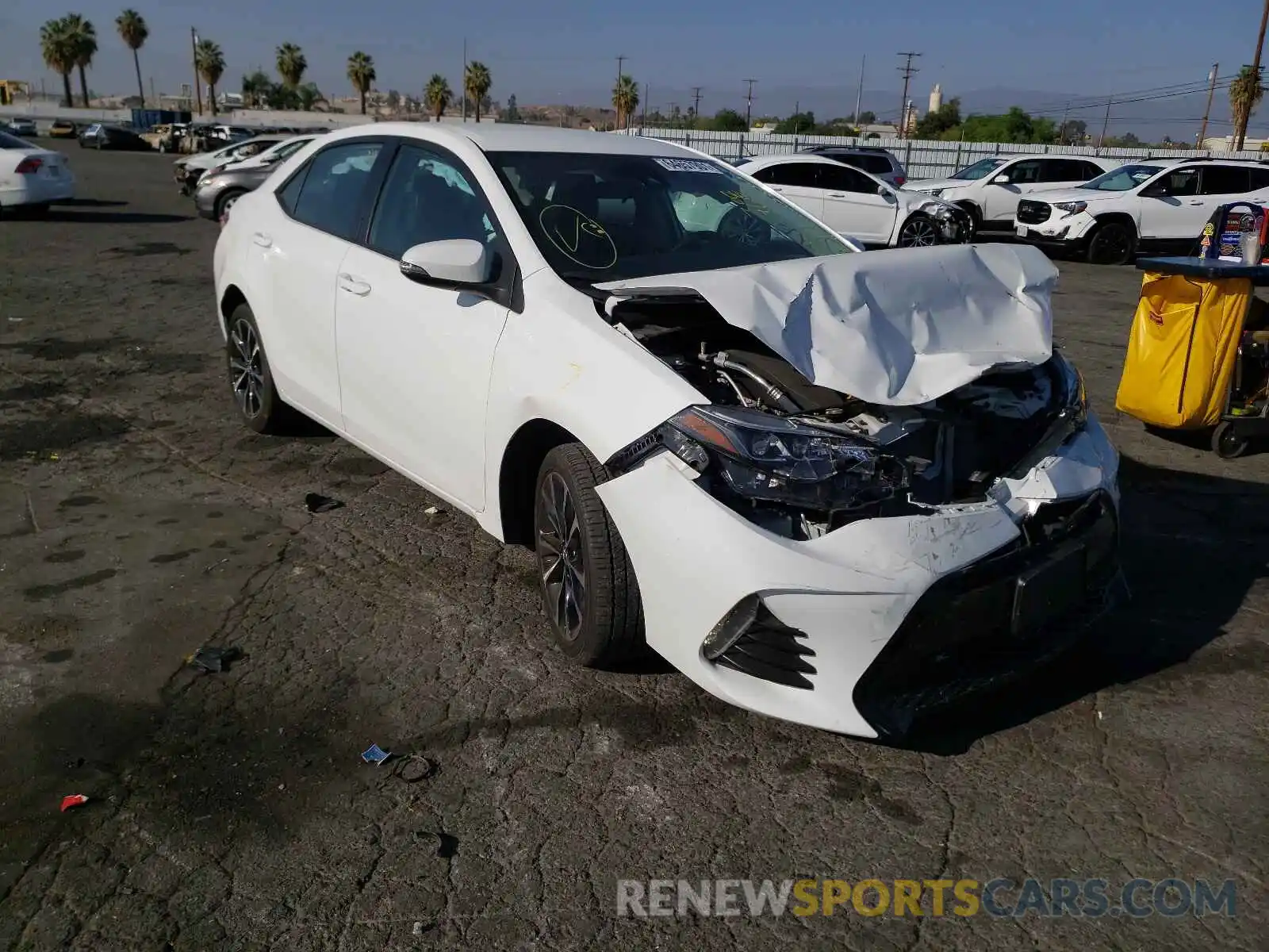 1 Photograph of a damaged car 5YFBURHEXKP891909 TOYOTA COROLLA 2019