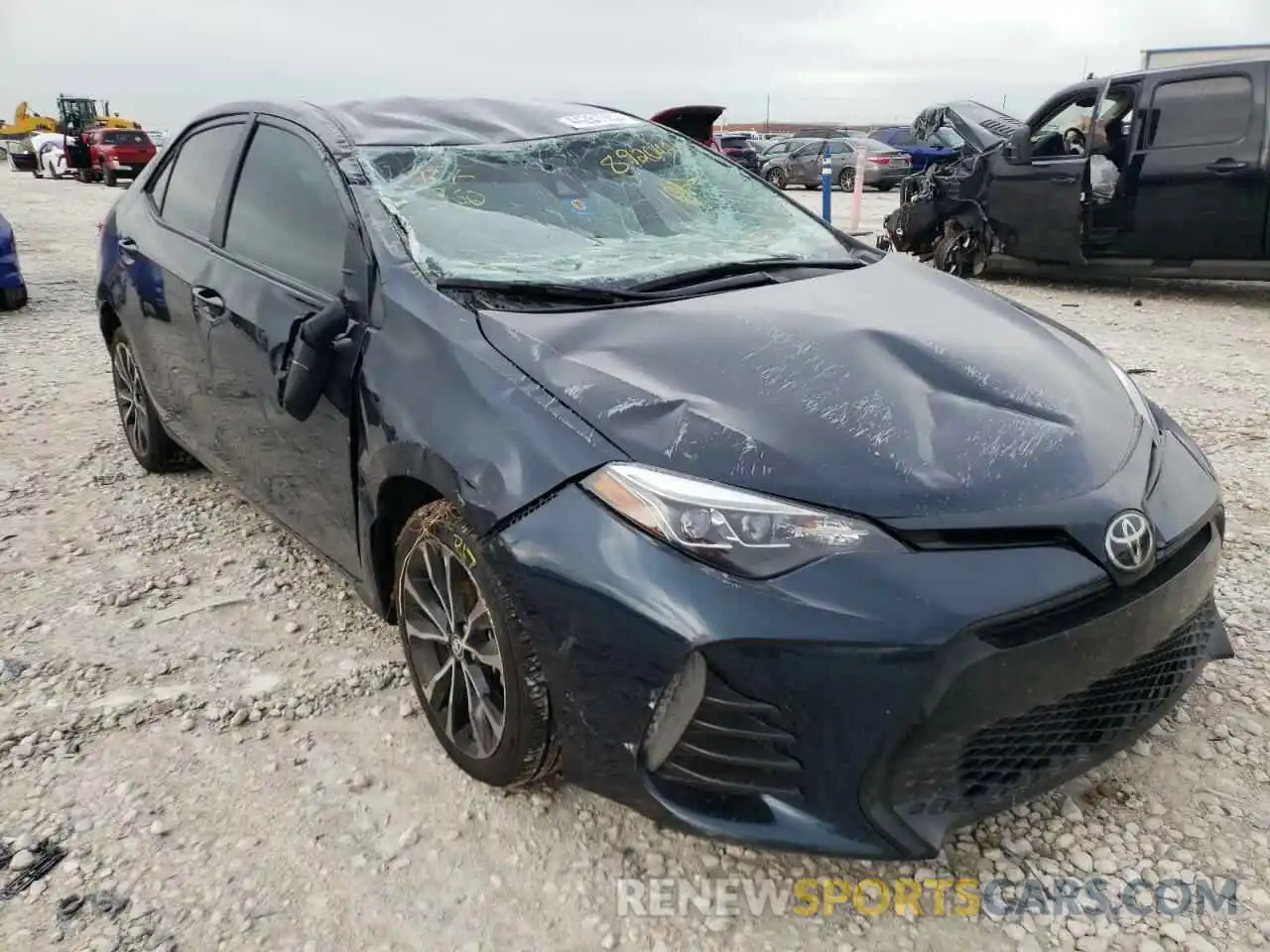 1 Photograph of a damaged car 5YFBURHEXKP892042 TOYOTA COROLLA 2019