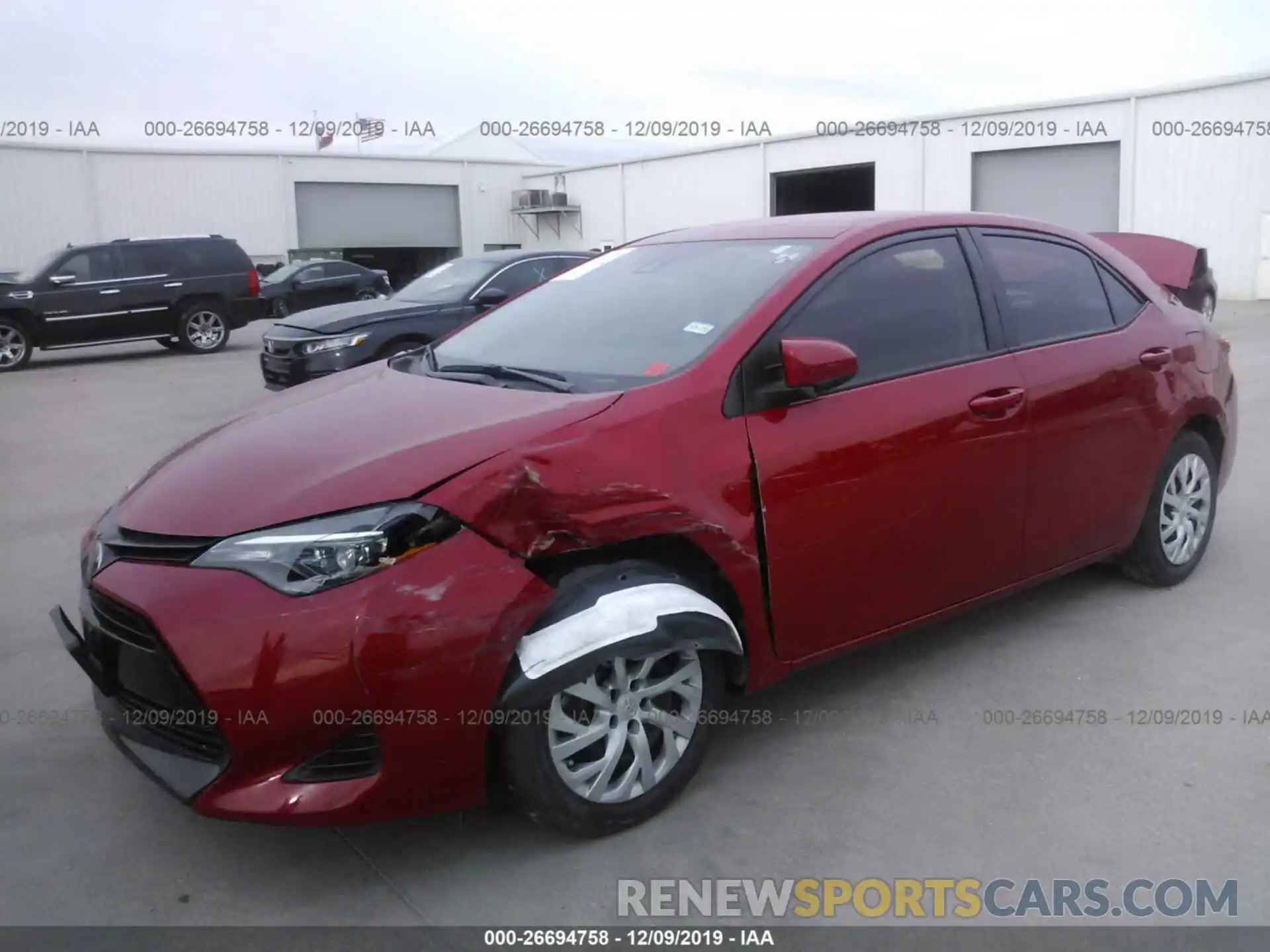 2 Photograph of a damaged car 5YFBURHEXKP892333 TOYOTA COROLLA 2019