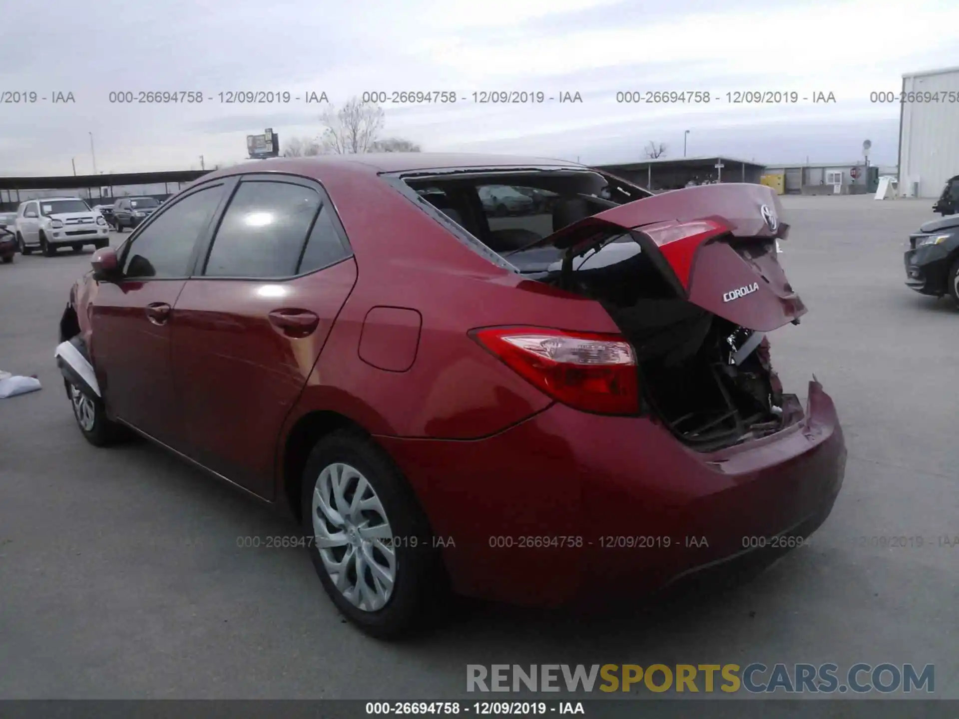 3 Photograph of a damaged car 5YFBURHEXKP892333 TOYOTA COROLLA 2019