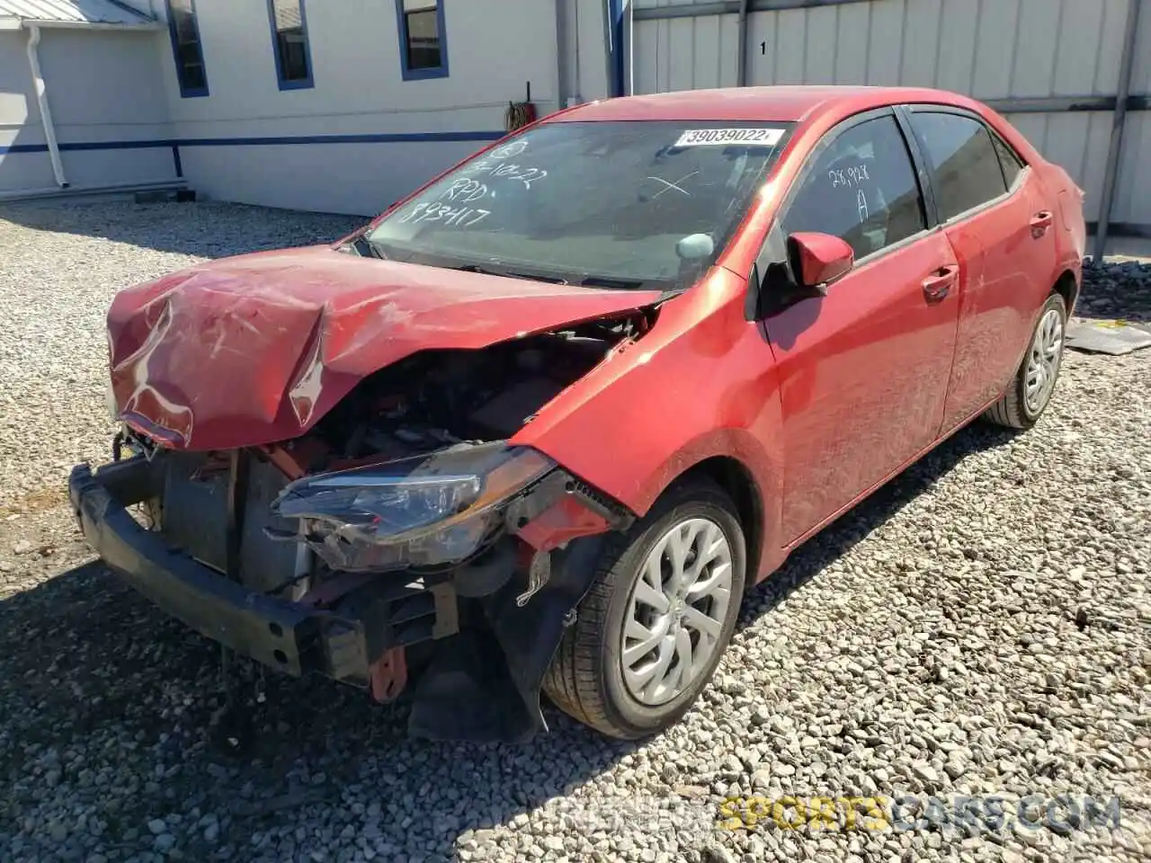 2 Photograph of a damaged car 5YFBURHEXKP893417 TOYOTA COROLLA 2019