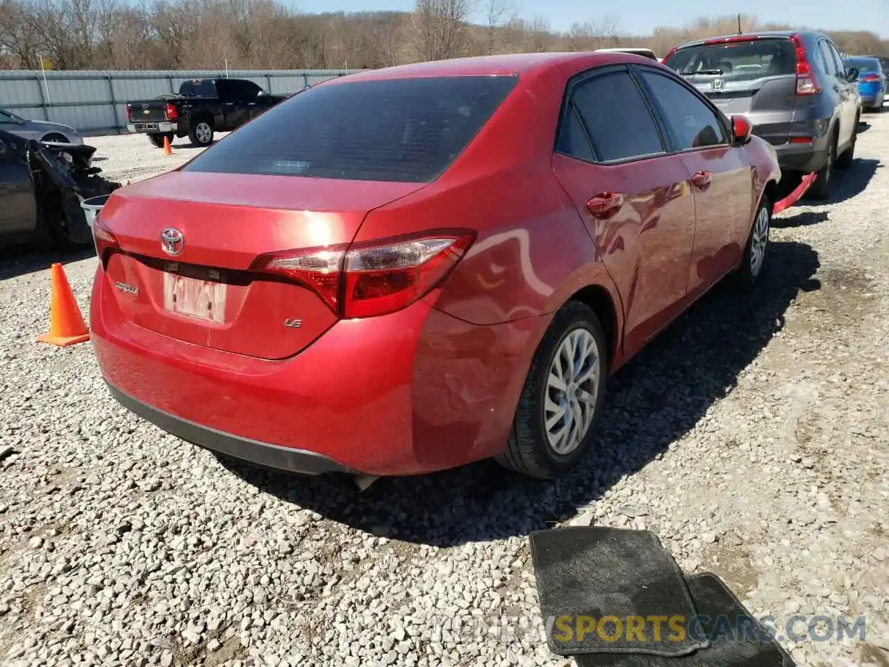 4 Photograph of a damaged car 5YFBURHEXKP893417 TOYOTA COROLLA 2019