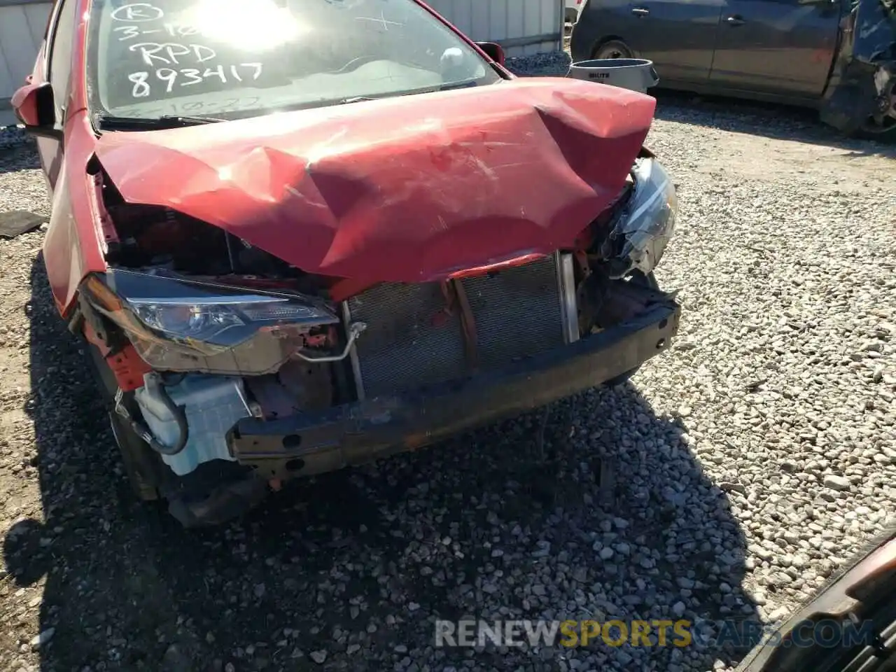 9 Photograph of a damaged car 5YFBURHEXKP893417 TOYOTA COROLLA 2019