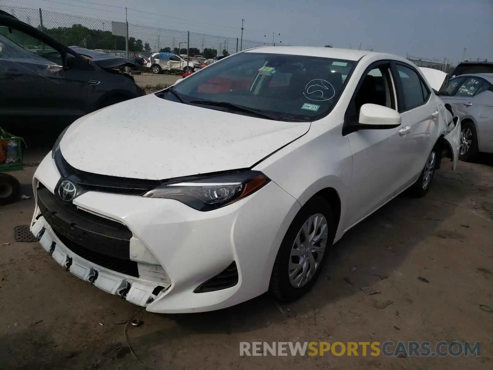 2 Photograph of a damaged car 5YFBURHEXKP896026 TOYOTA COROLLA 2019