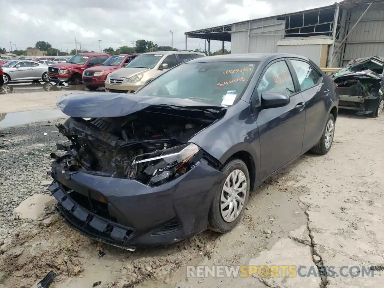 2 Photograph of a damaged car 5YFBURHEXKP896088 TOYOTA COROLLA 2019